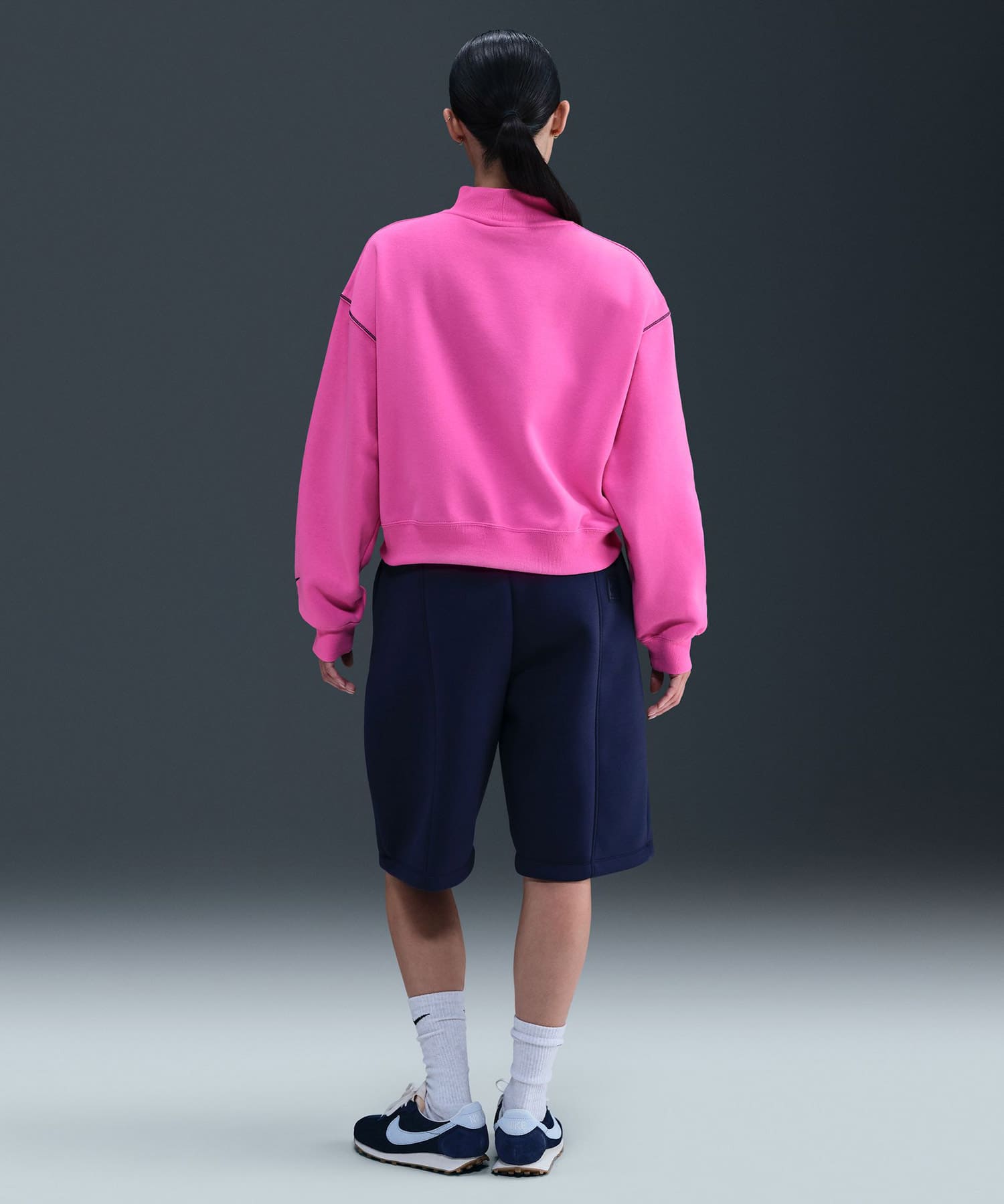 NIKE AS W NSW PHNX FLC LOGO MOCK NE PLAYFUL PINKの画像
