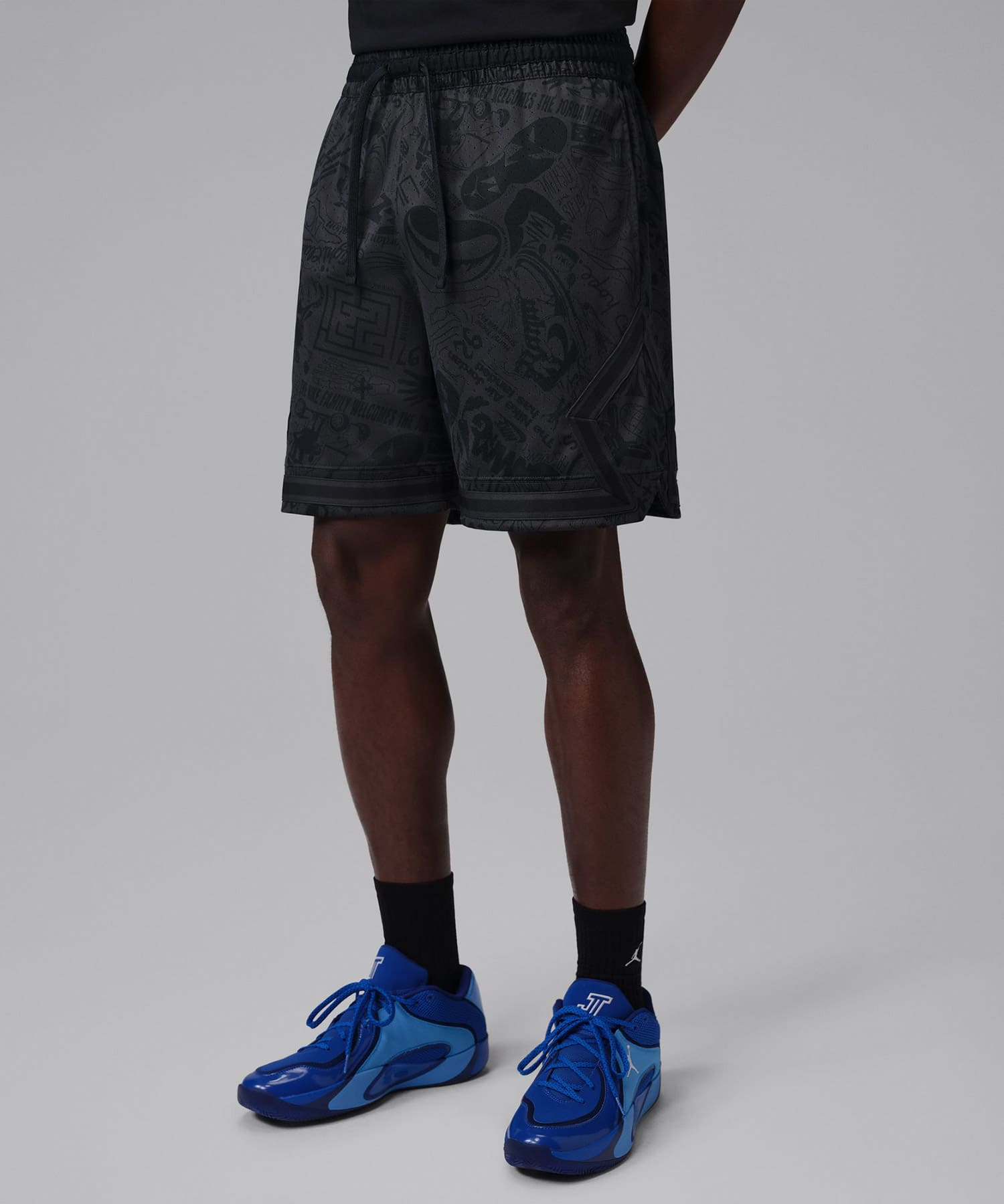 JORDAN BRAND M J DF SPRT AOP DMND SHORT BLACKの画像