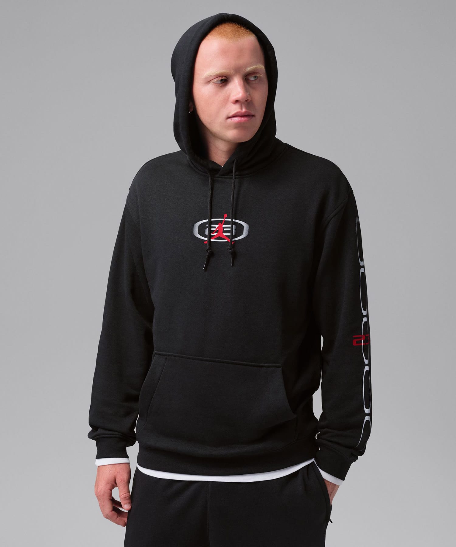 JORDAN BRAND M J DF SPRT CSVR GFX FLC PO BLACKの画像