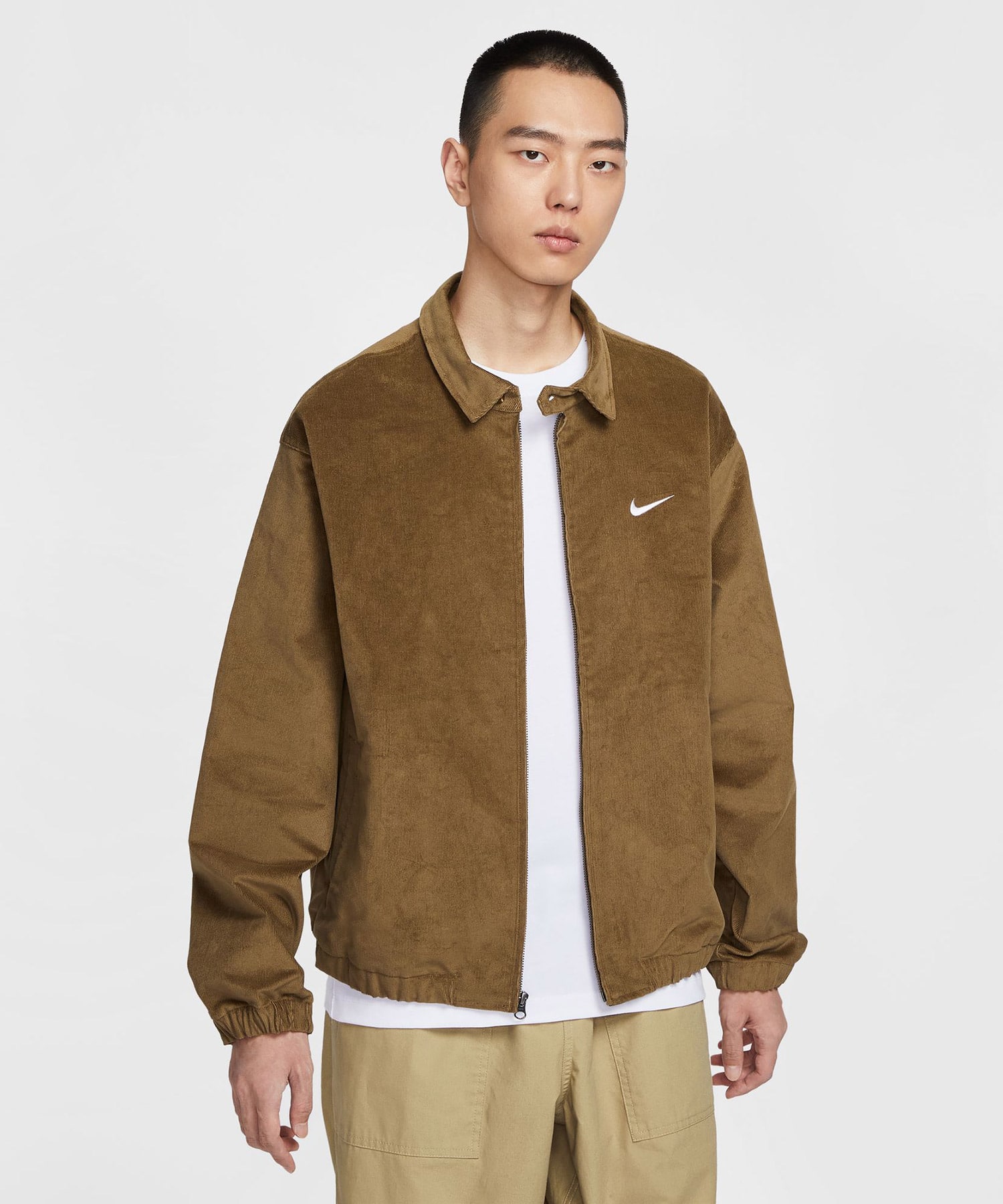NIKE AS M NL HARRINGTON JACKET GCEL MOSSWOOD BROWNの画像