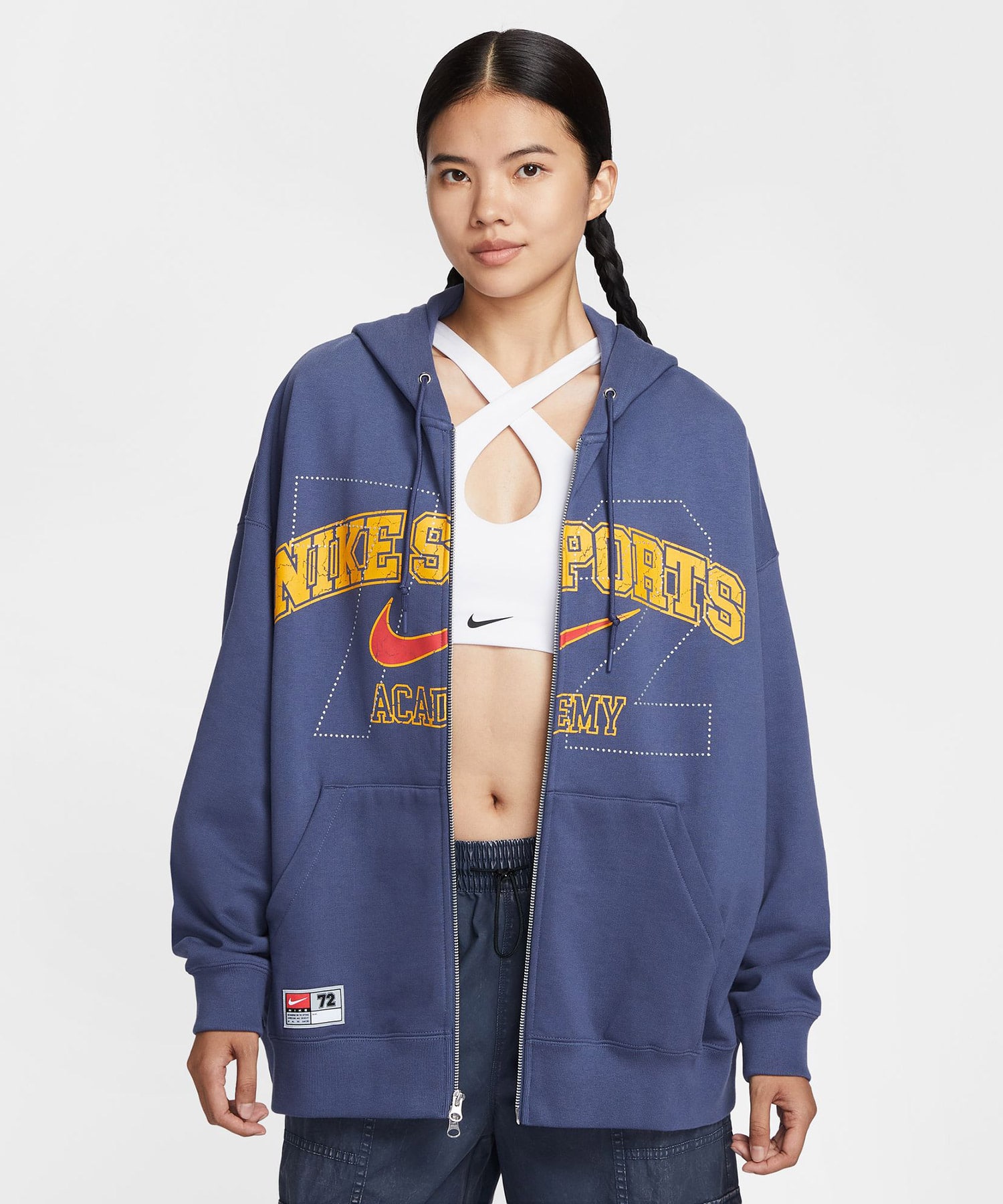 NIKE AS W NSW FLC OS FZ GCEL SANDED PURPLEの画像