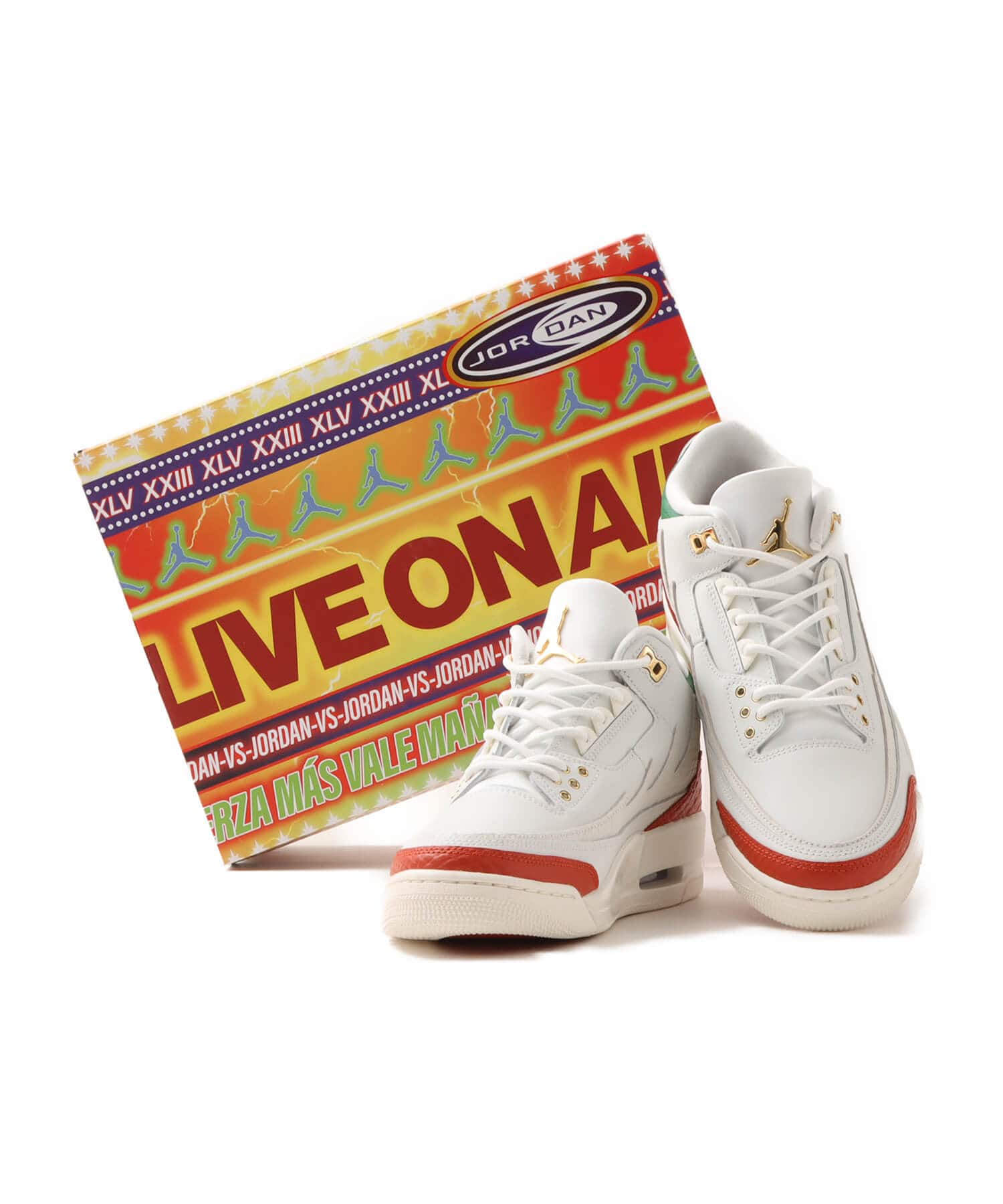 JORDAN BRAND AIR JORDAN 3 RETRO MEX SUMMIT WHITE/METALLIC GOLD-PINE GREENの画像