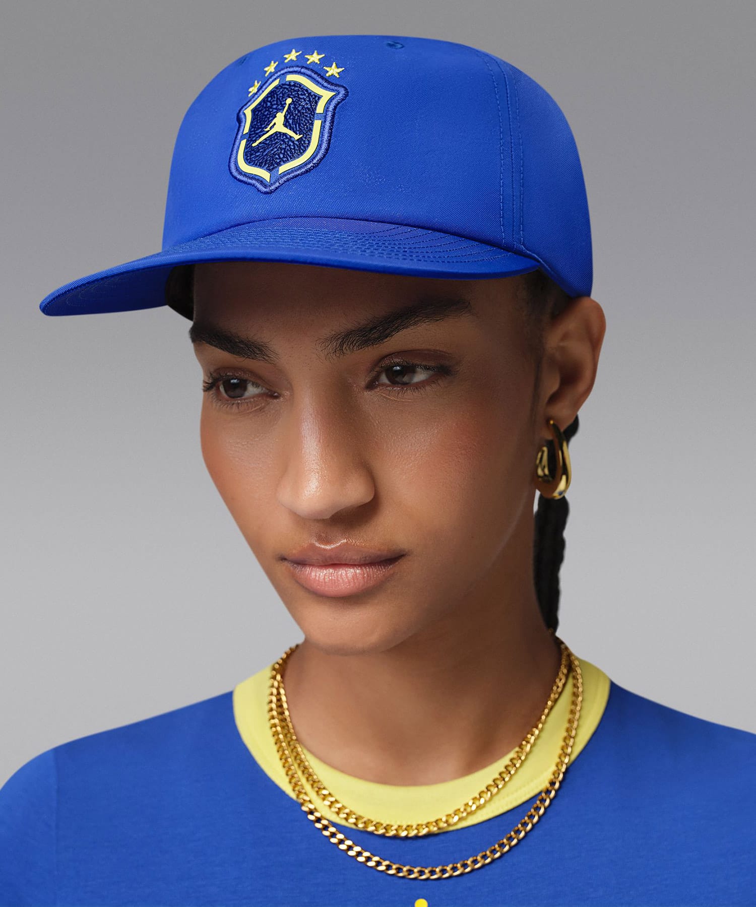 JORDAN BRAND U J PRO CAP US FB 5PNL - P6 OLD ROYAL/(YELLOW PULSE)の画像