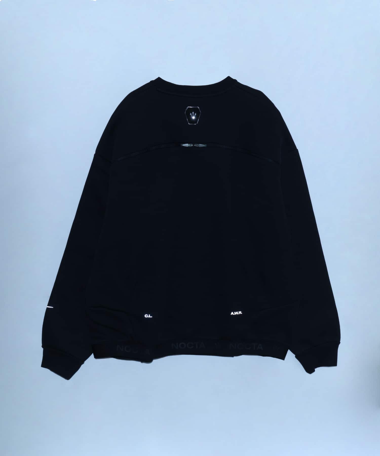 NIKE M NRG NOCTA TRAPEZOID CUT CREW BLACKの画像