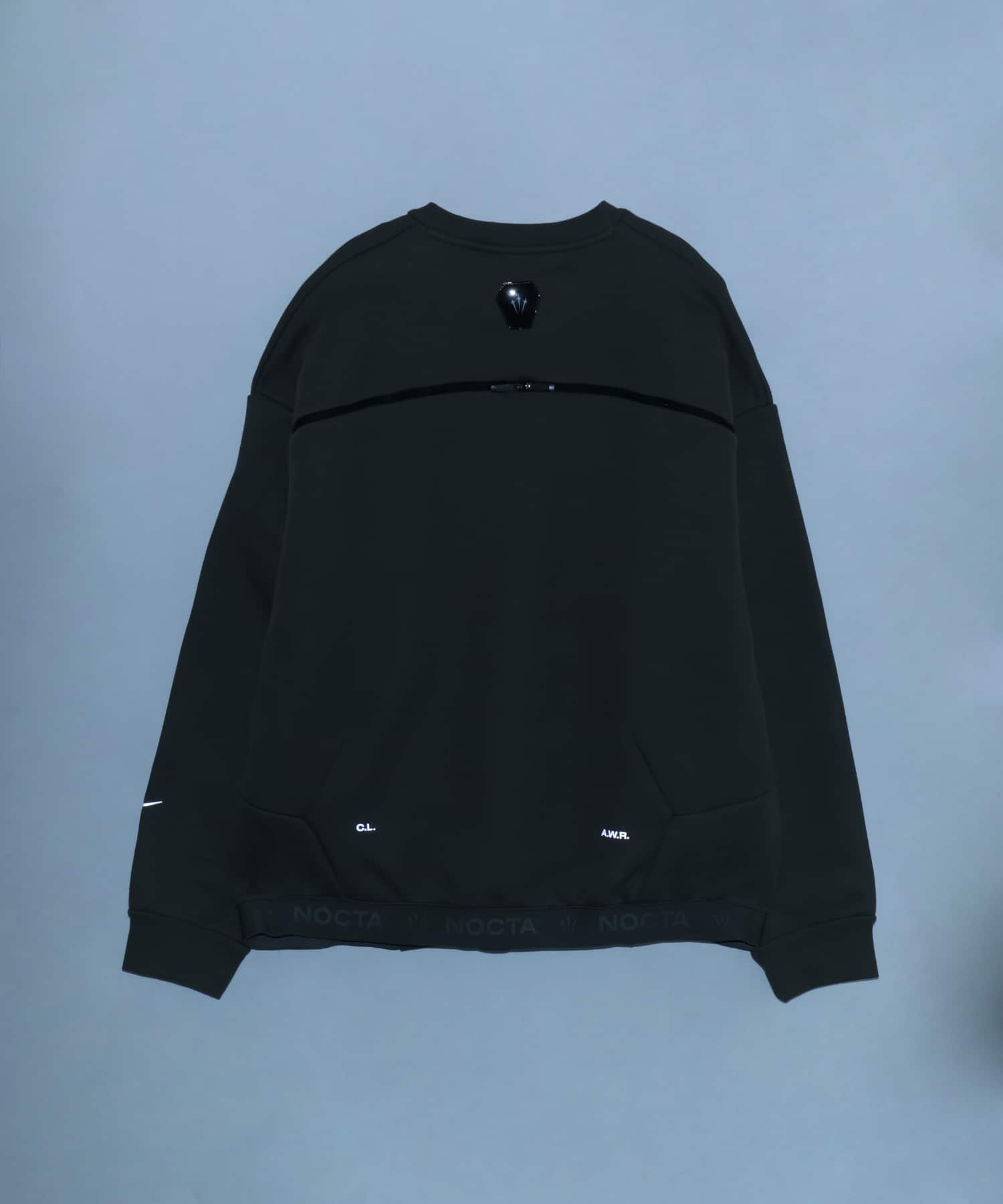 NIKE M NRG NOCTA TRAPEZOID CUT CREW OLIVEの画像