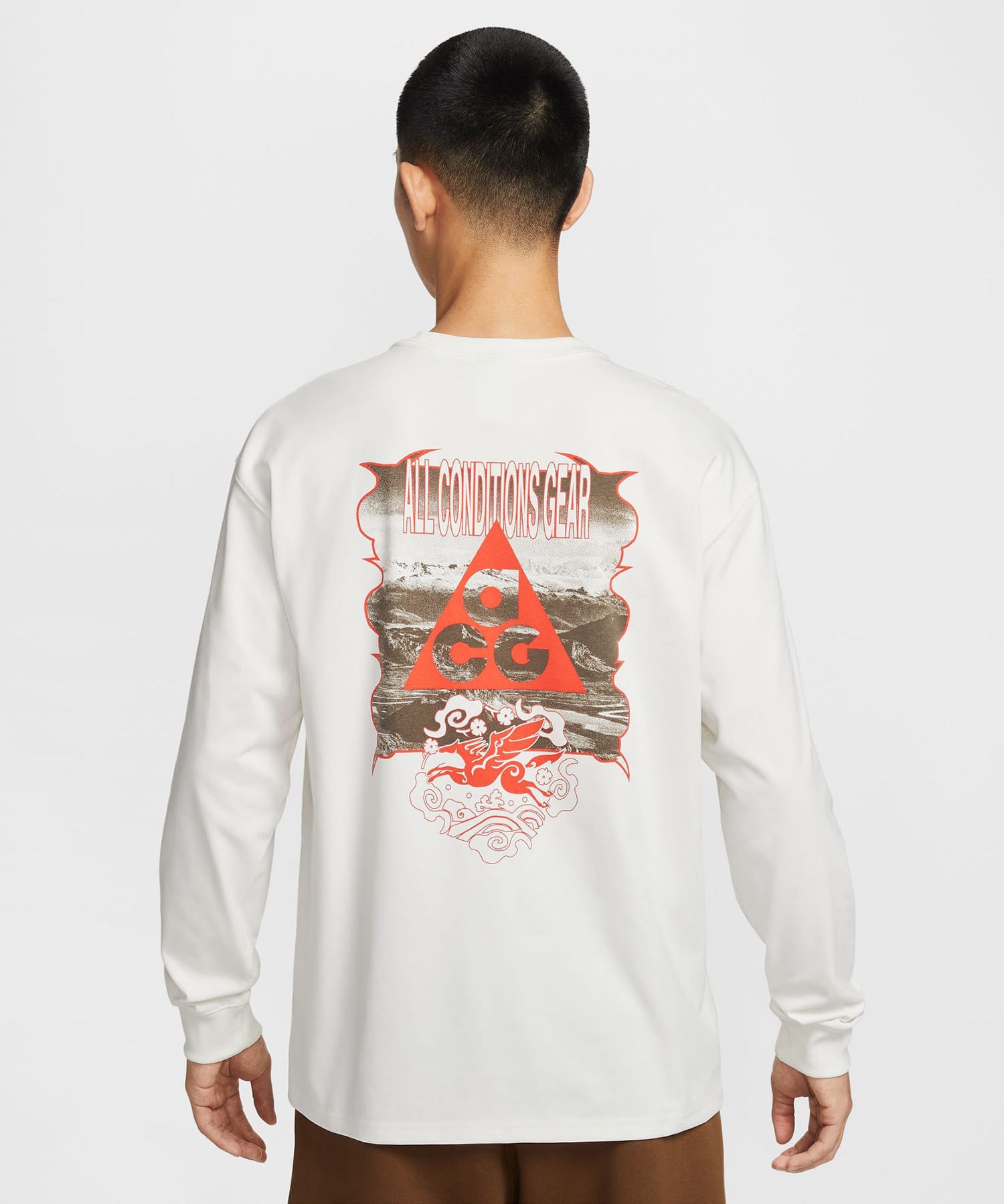 NIKE AS M NRG ACG DF CNY LS TEE IVORYの画像