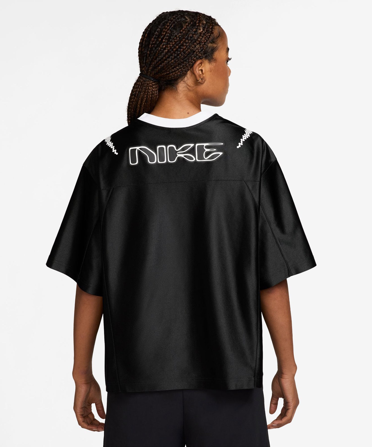 NIKE AS W NK STREET GFX JERSEY BLACKの画像