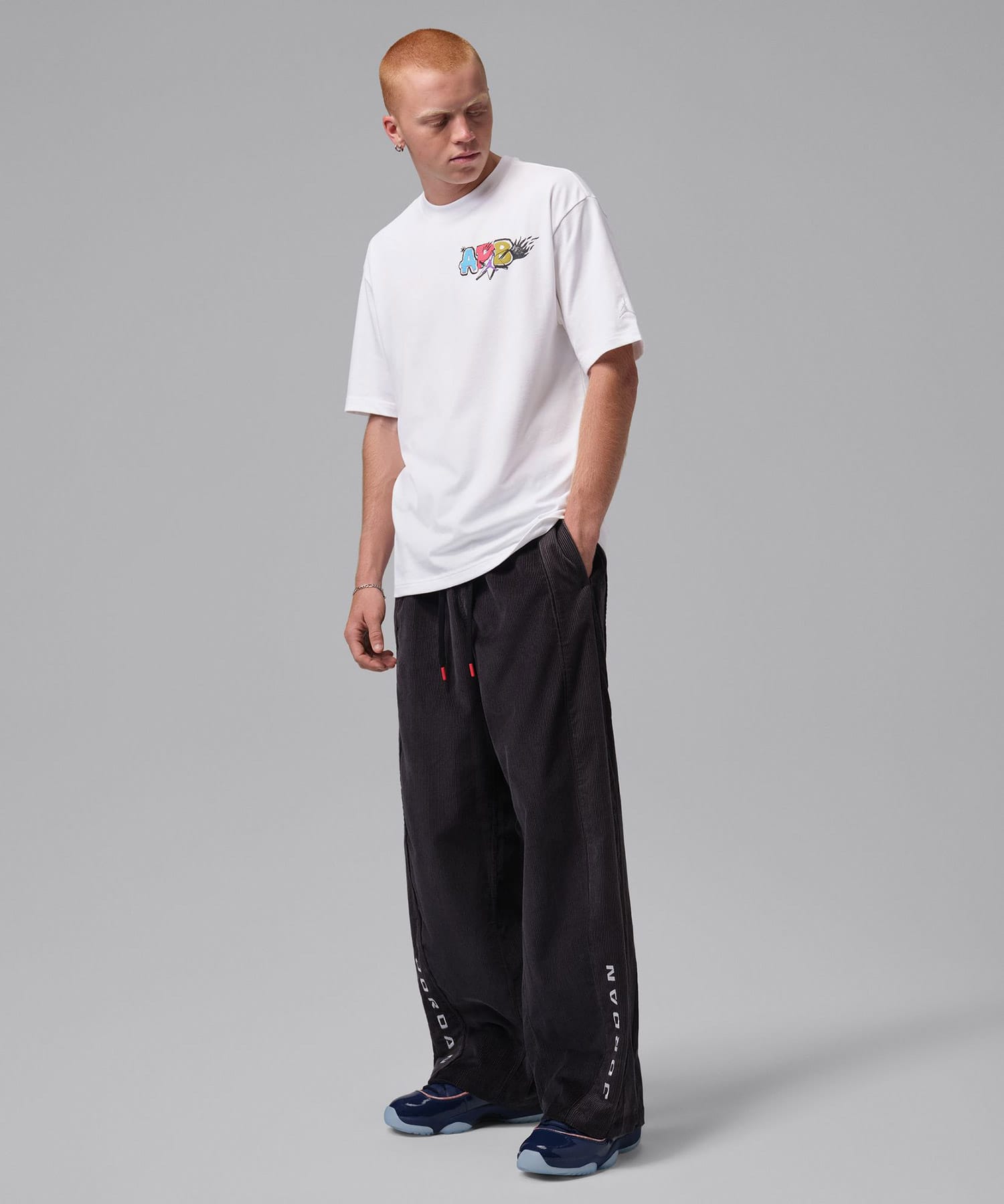 JORDAN BRAND M J AB SS TEE 2 WHITEの画像