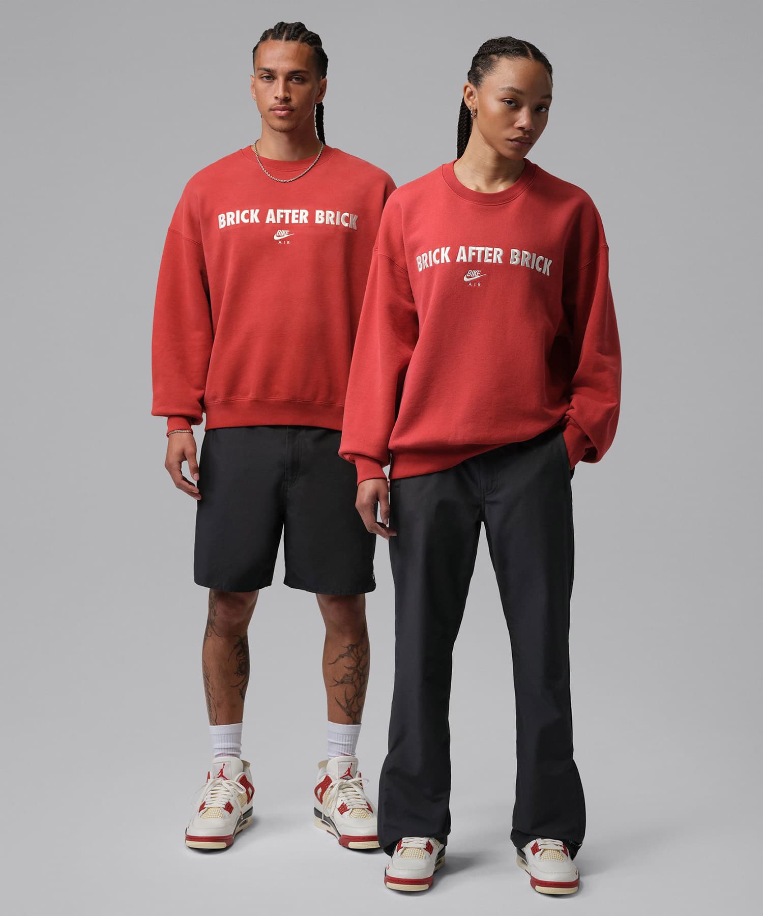 JORDAN BRAND BIKE FLEECE L/S CREW CINNABARの画像