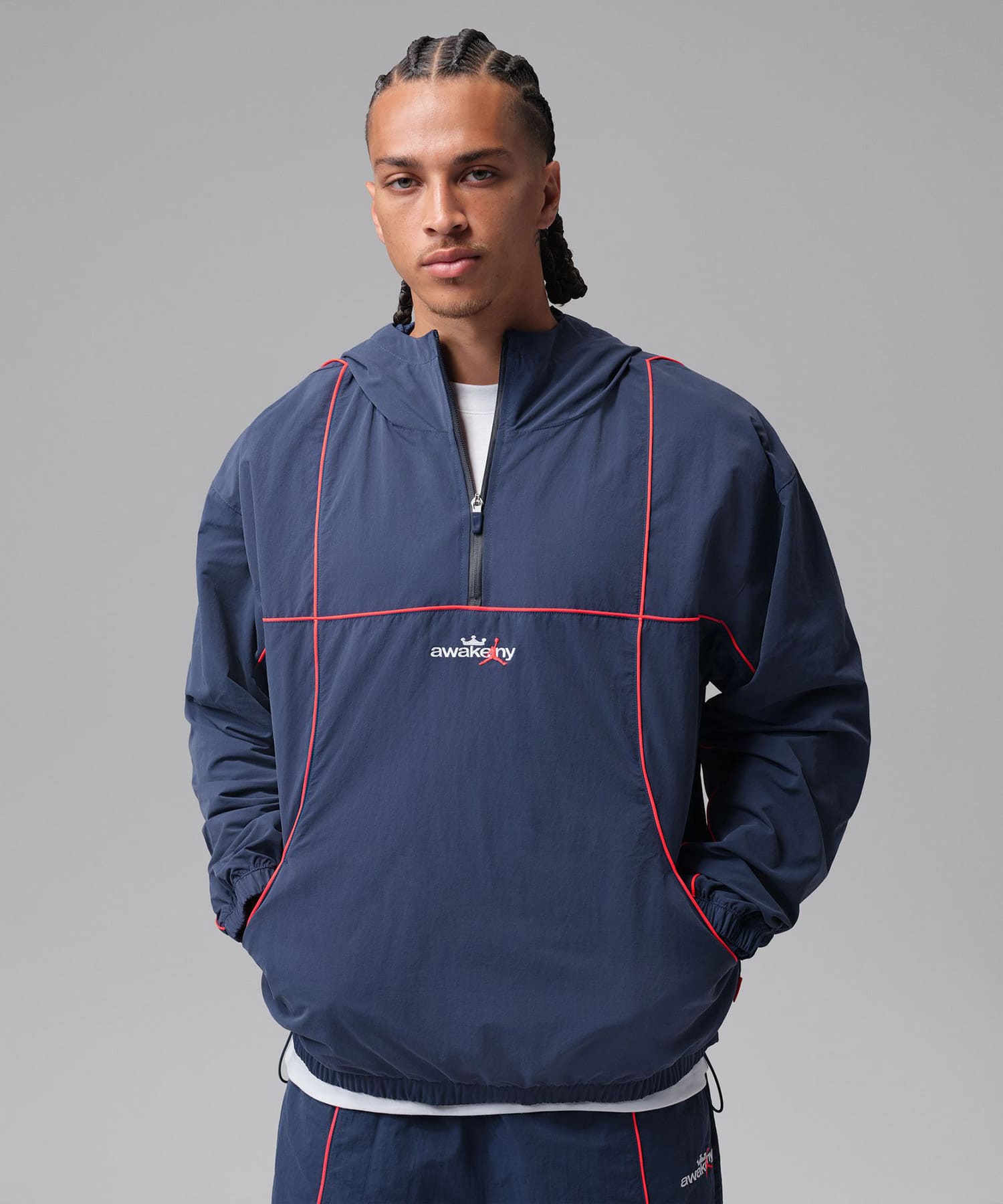 JORDAN BRAND M J AWAKE NY TRACK JACKET NAVYの画像