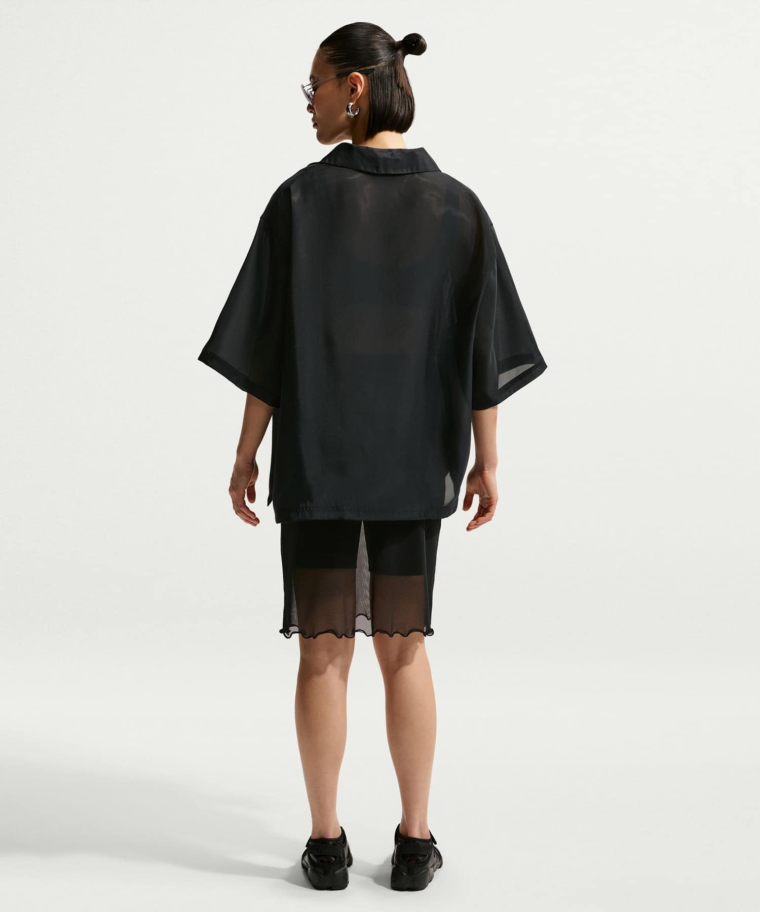 NIKE AS W NSW SHEER SKIRT BLACK/(SAIL)の画像