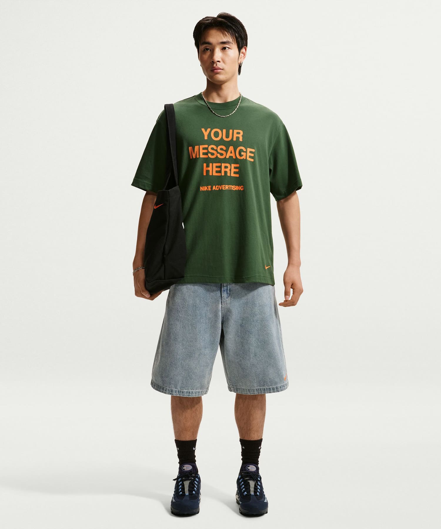 NIKE AS M NK YMH INDIGO DENIM SHORT BLUEの画像