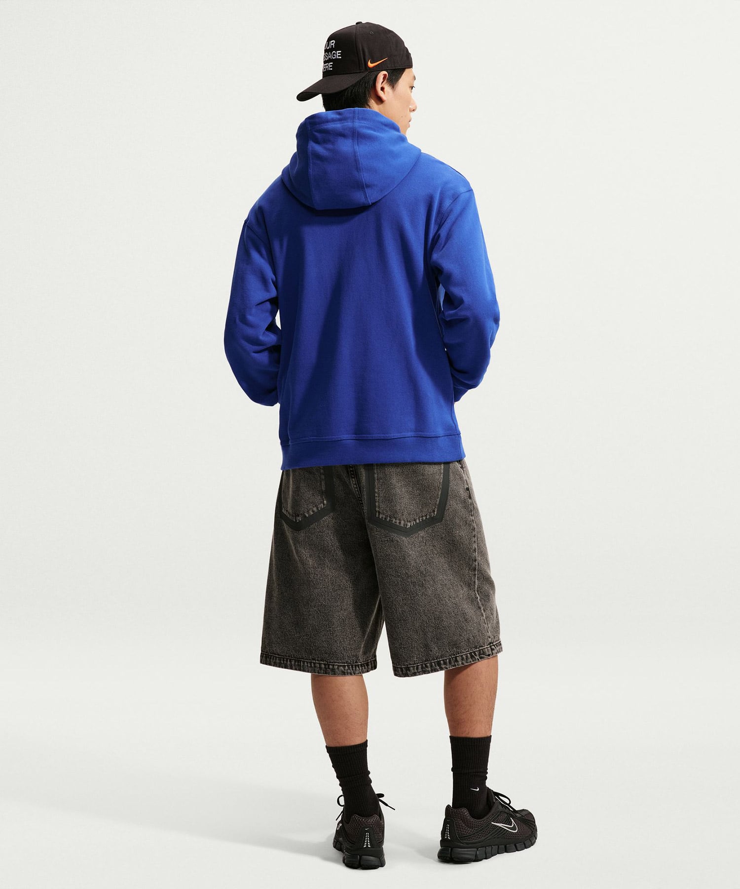 NIKE AS M NK YMH BLACK DENIM SHORTS BLACKの画像