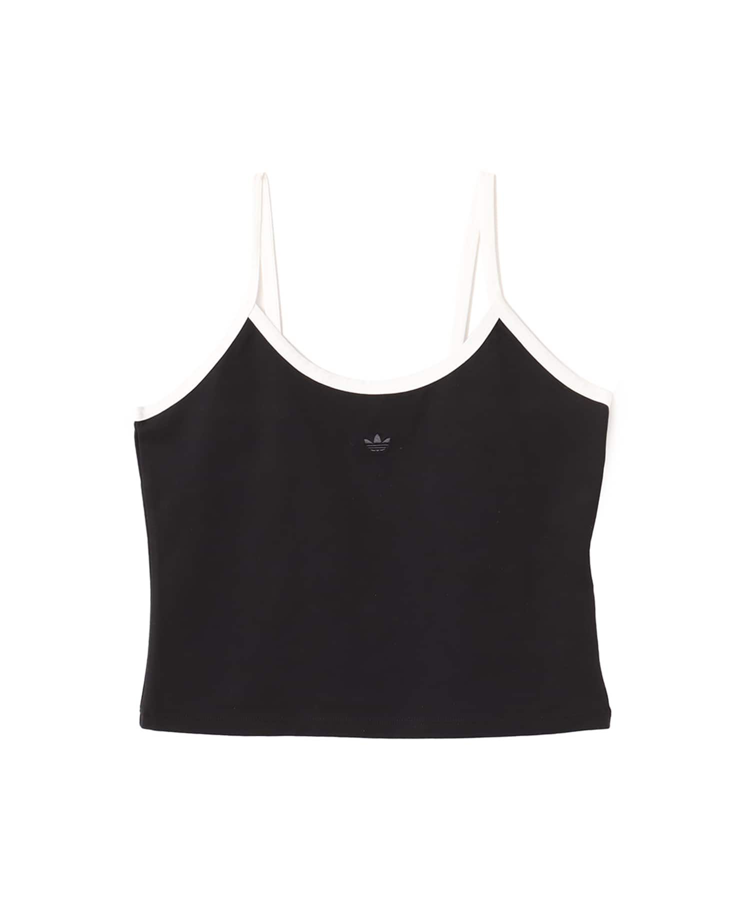 adidas CUT-OUT TEE ブラック/ホワイトの画像