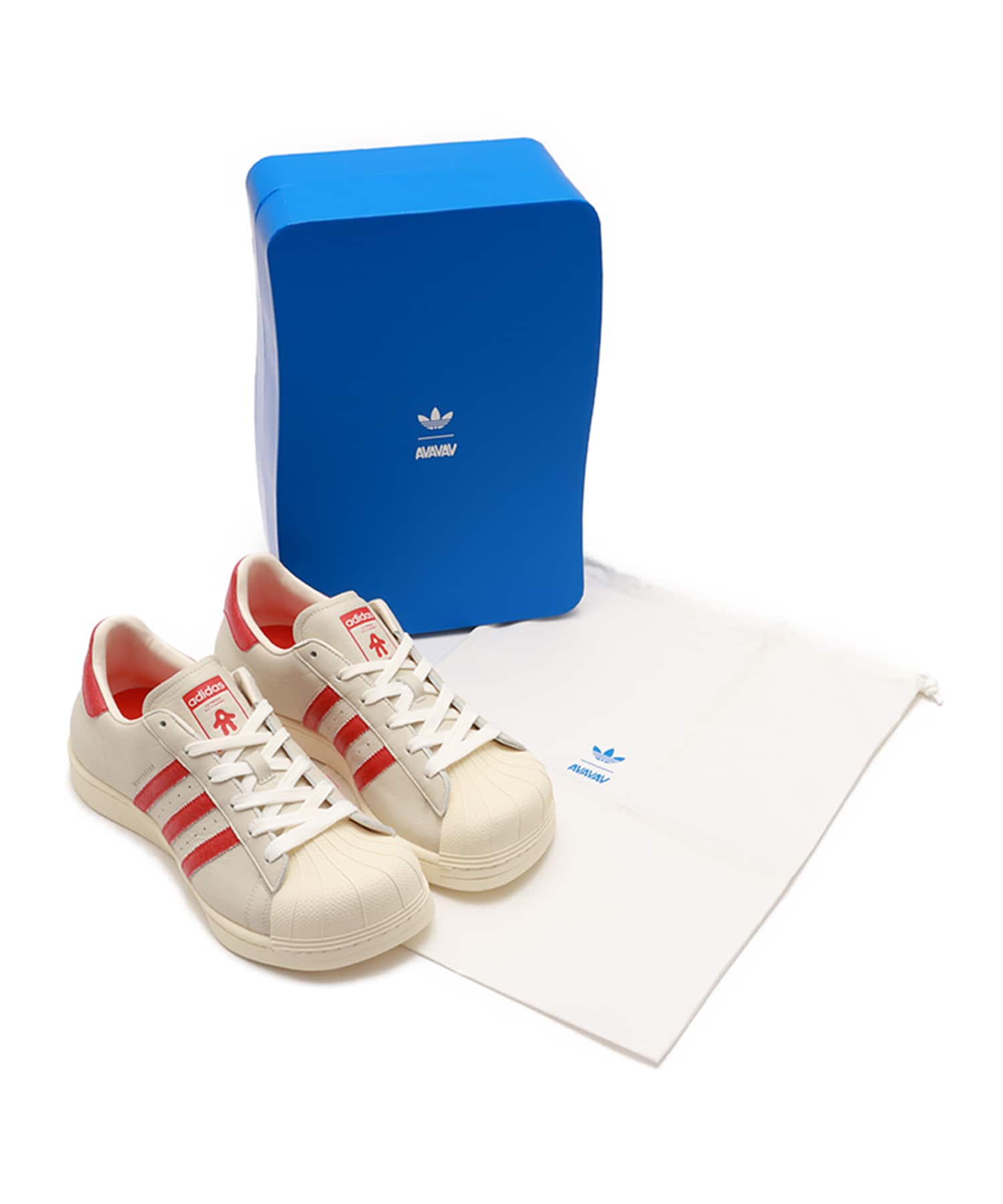 adidas by Avavav SUPERSTAR CRYSTAL WHITE/SUPPLIER COLOR/EAZY YELLOWの画像