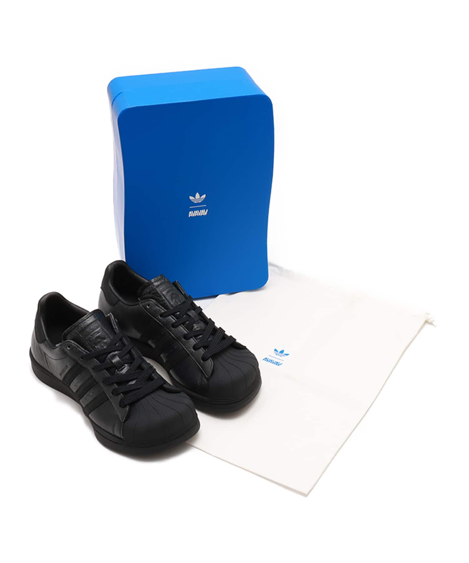 adidas by Avavav SUPERSTAR CORE BLACK/CORE BLACK/CORE BLACKの画像