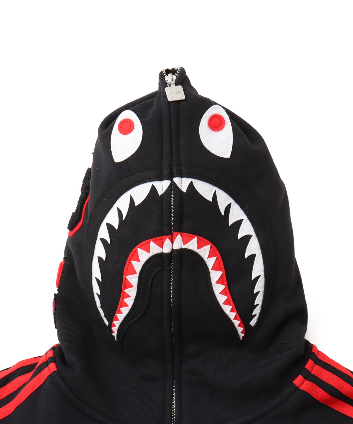 adidas BAPE SHARK FULLZIP HOODIE ブラック(アディダス ベイプ adidas BAPE SHARK FULLZIP HOODIE ブラック(アディダス ベイプ
