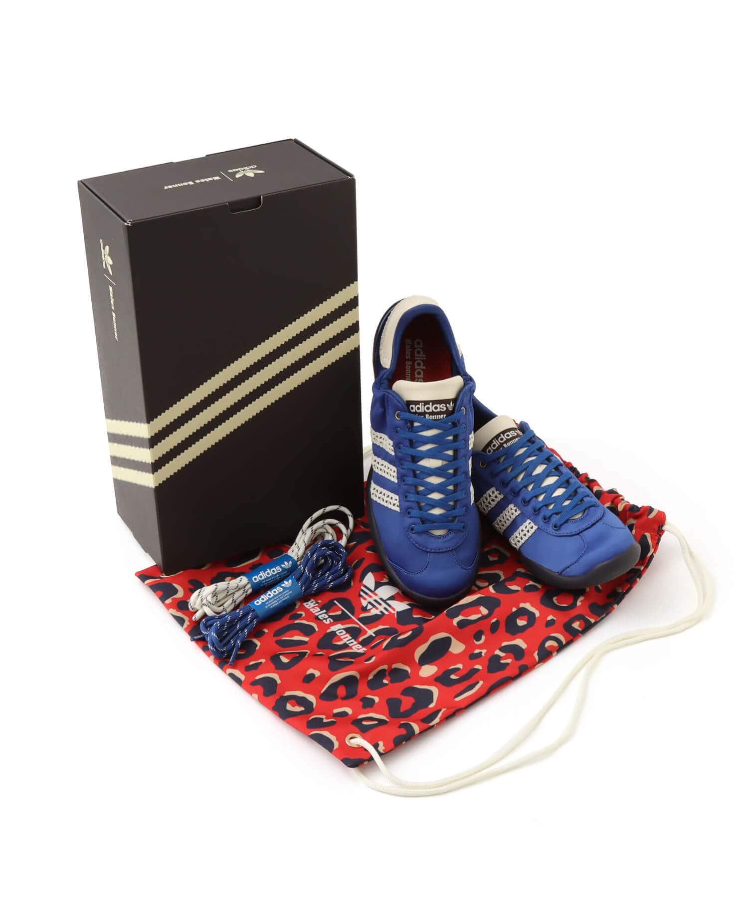 adidas WALES BONNER KARINTHA LO SATIN SUPCOL/CREWHT/BLUEの画像