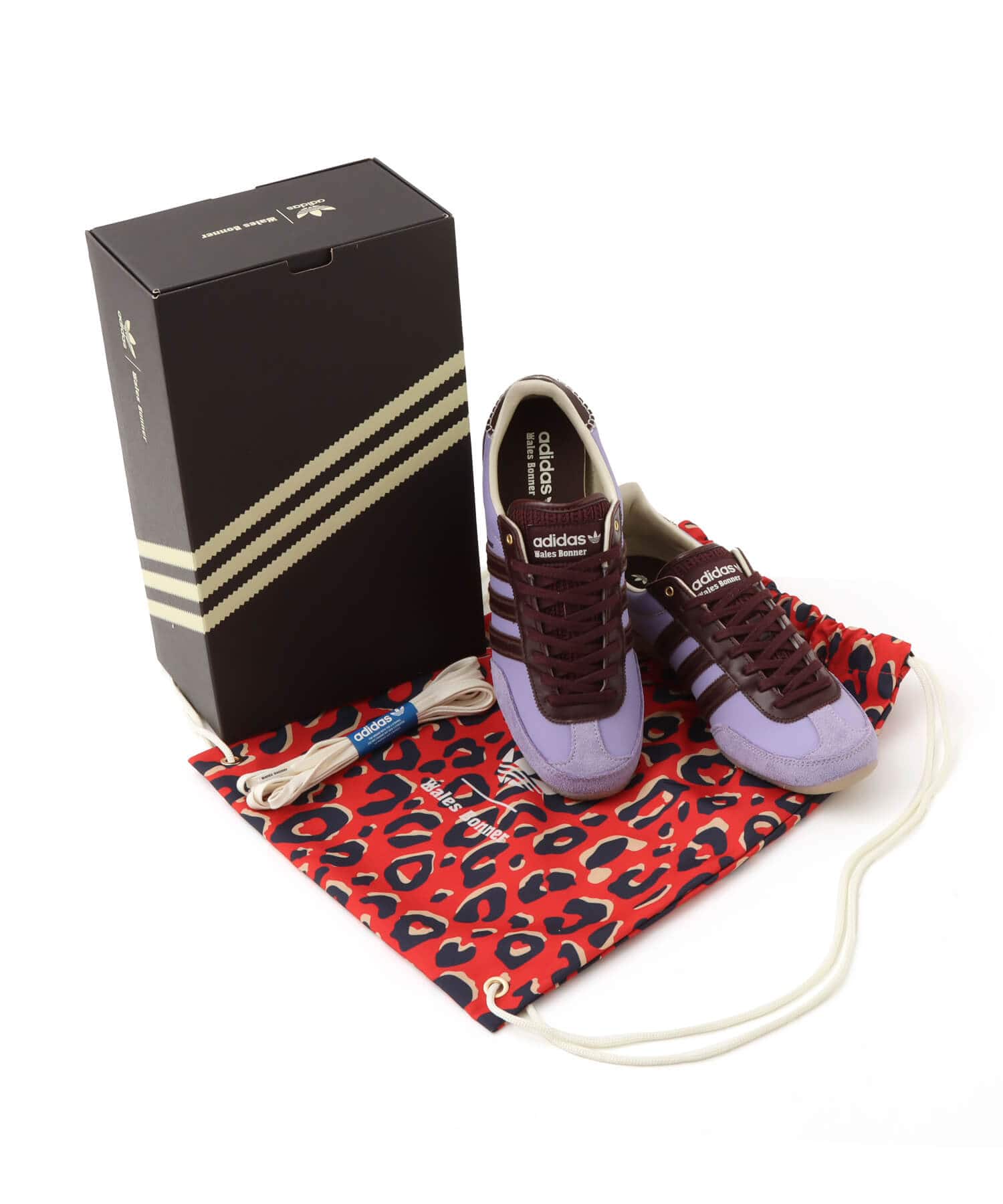 adidas WALES BONNER JAPAN CREWHT/LPURPL/NGTREDの画像