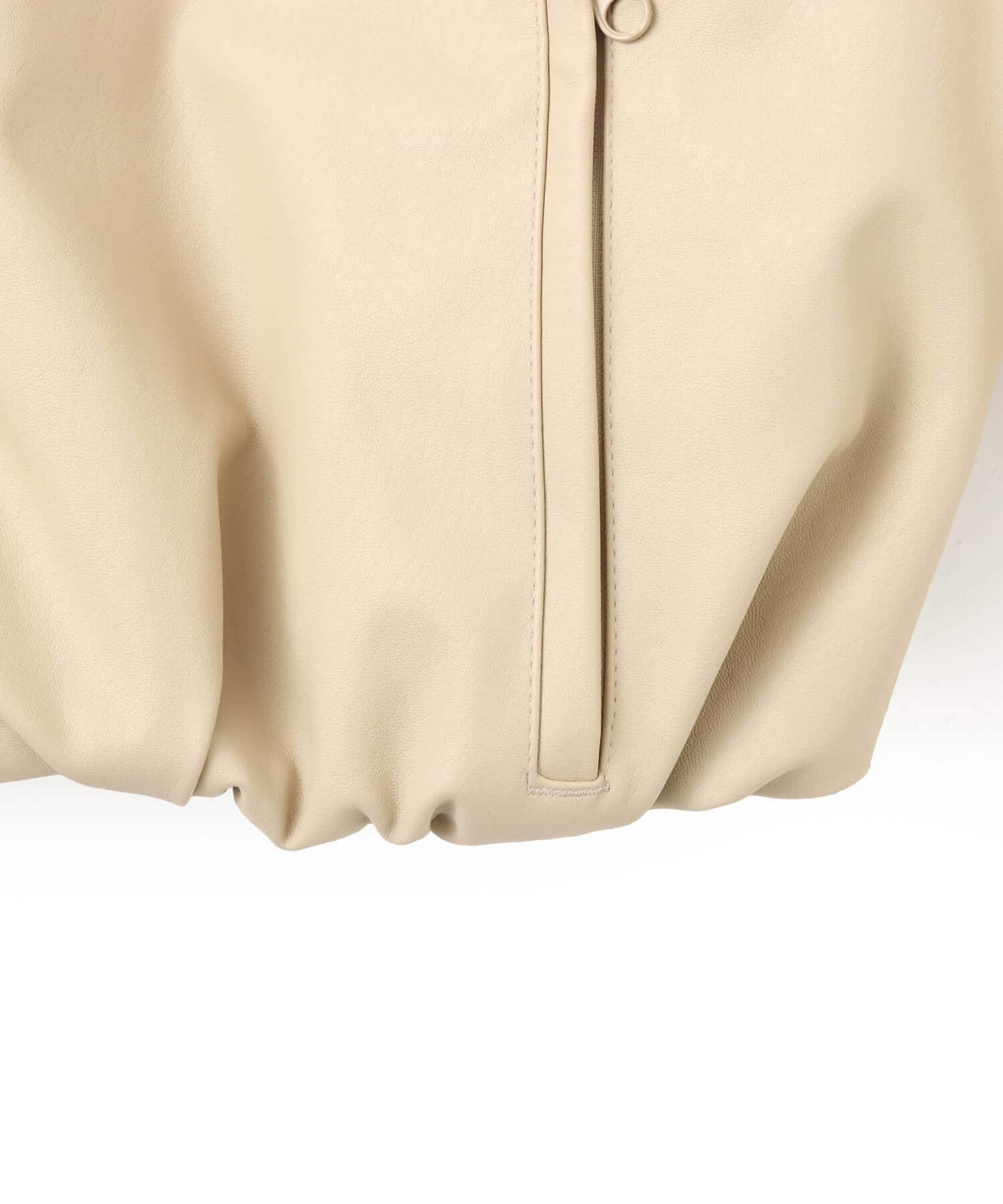 adidas PLEATHER BOMBER ストーンカーキの画像