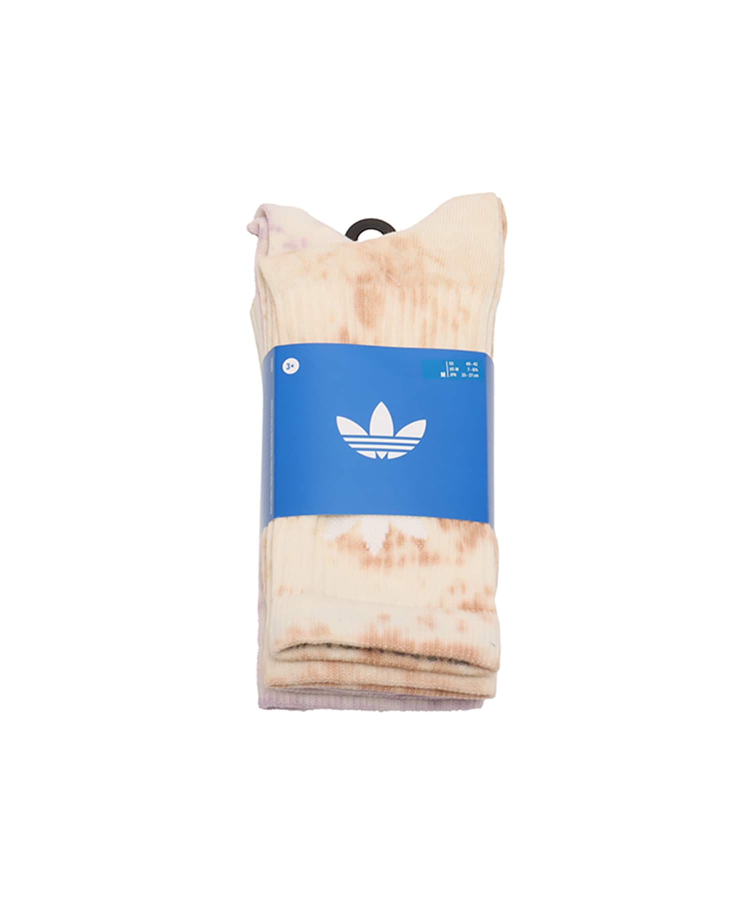 adidas TIE DYE CREW SOCKS 3 PAIRS ヘイローブラッシュ/シルバードーン/クリームホワイトの画像