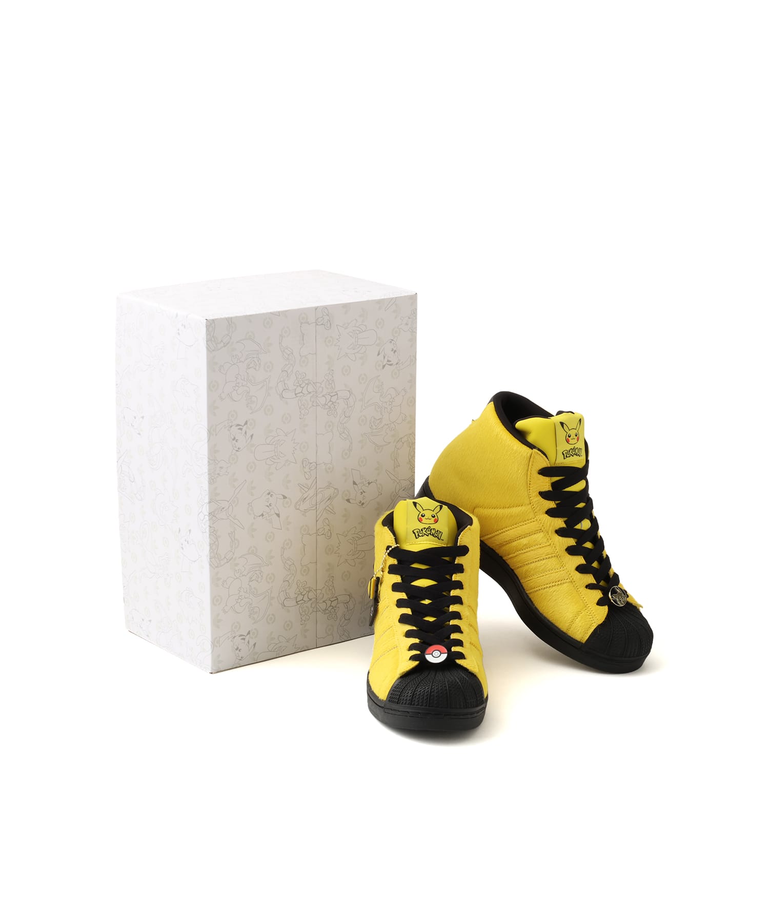 adidas POKEMON SUPERSTAR II MID YELLOW/YELLOW/CBLACKの画像