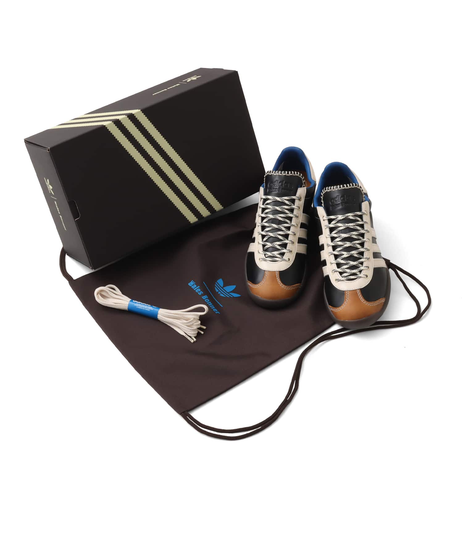 adidas WALES BONNER KARINTHA OG BLACK/WONDER WHITE/LUSH BLUEの画像