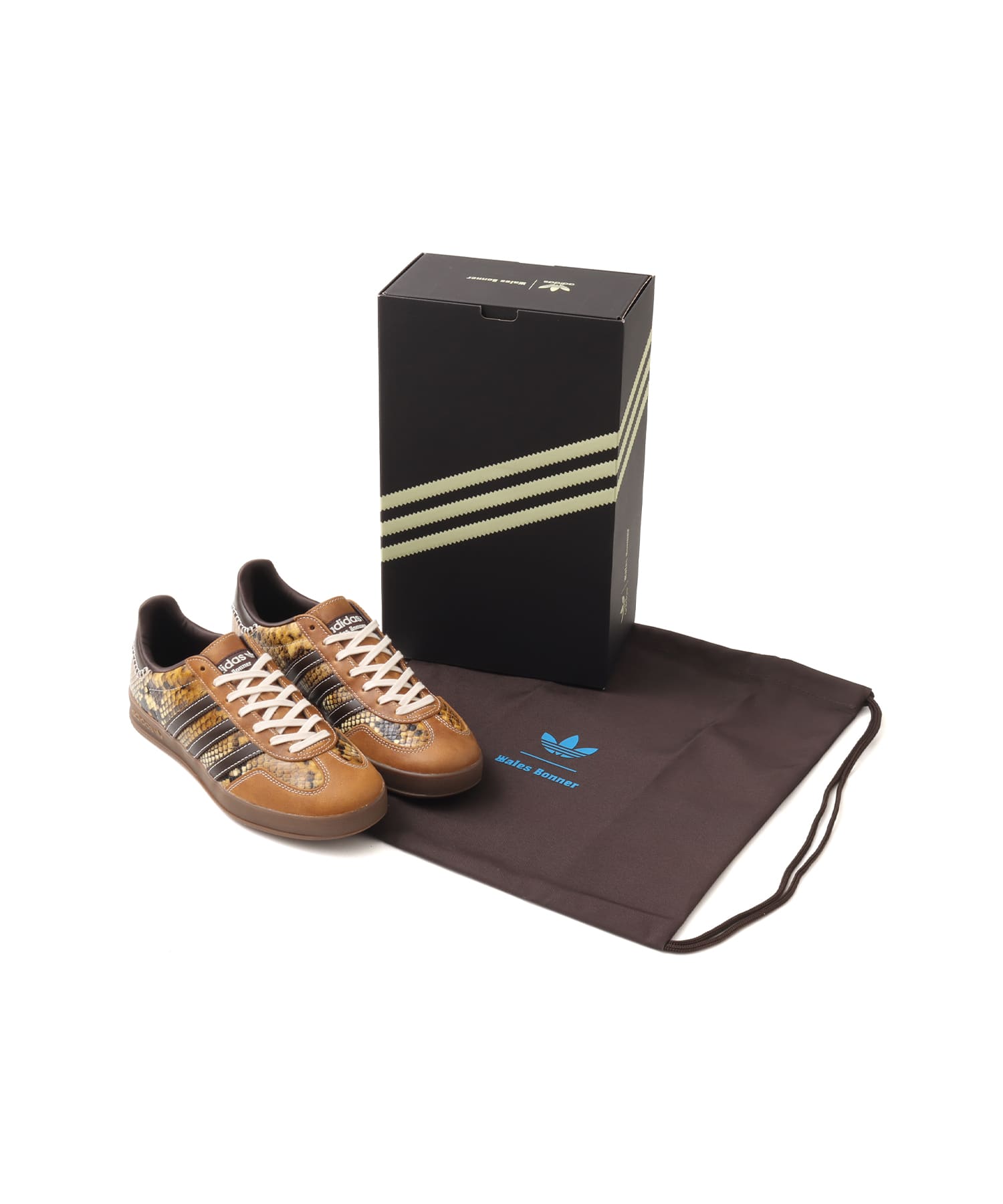 adidas WALES BONNER GAZELLE SNAKE DUSRUS/WONWHI/CBURGUの画像