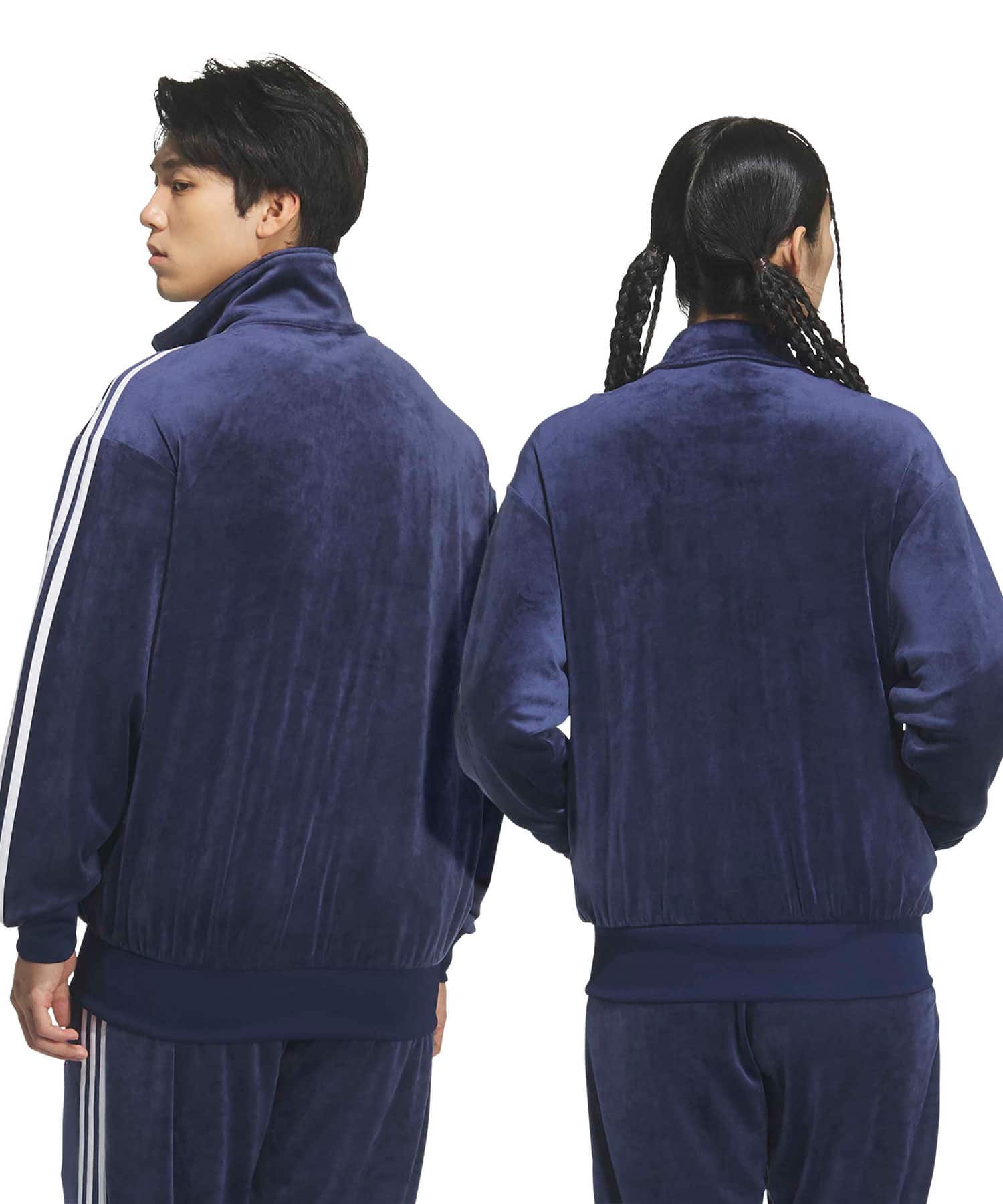 adidas FIREBIRD TRACK TOP VELOUR ナイトインディゴの画像