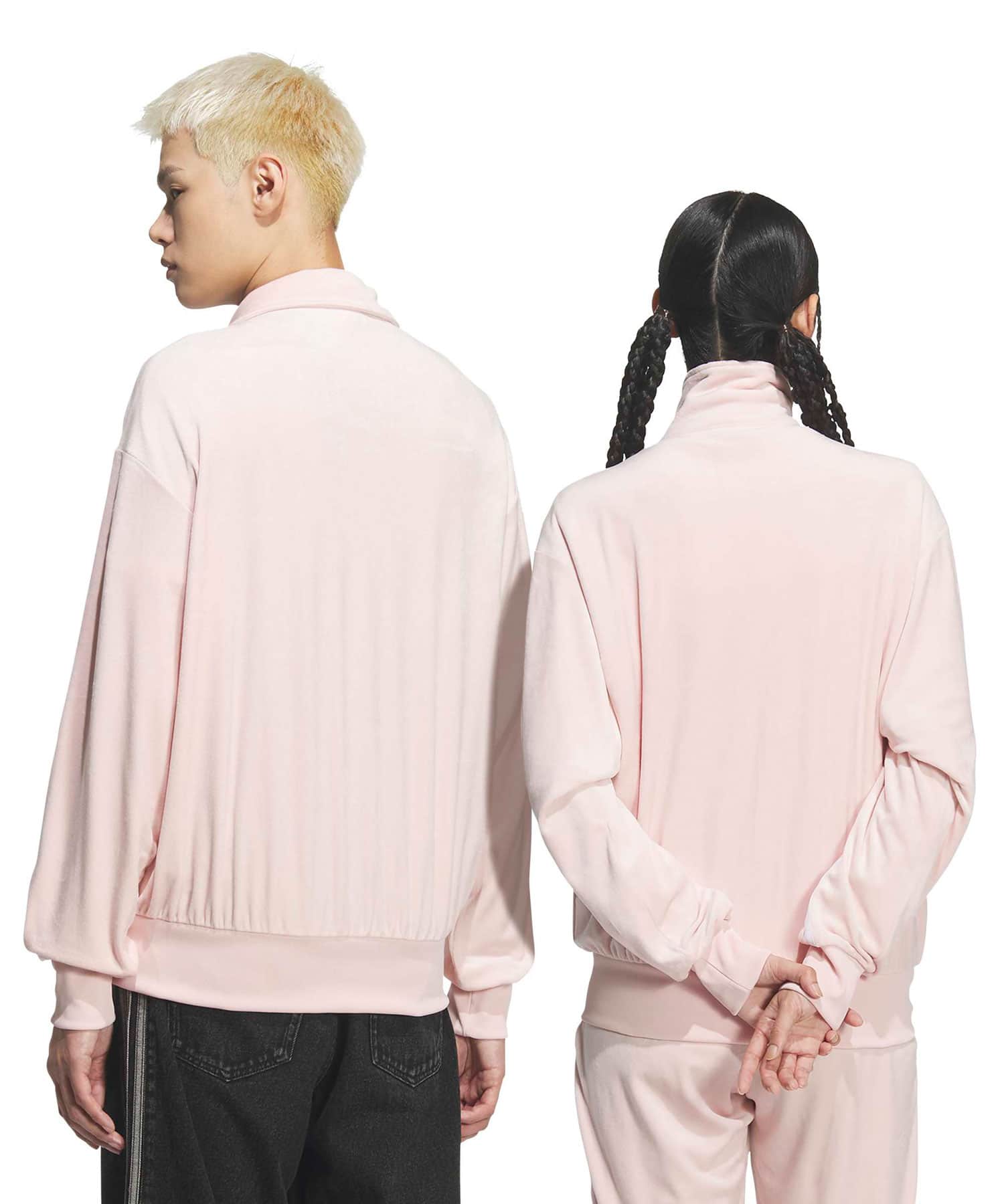 adidas FIREBIRD TRACK TOP VELOUR サンディーピンクの画像