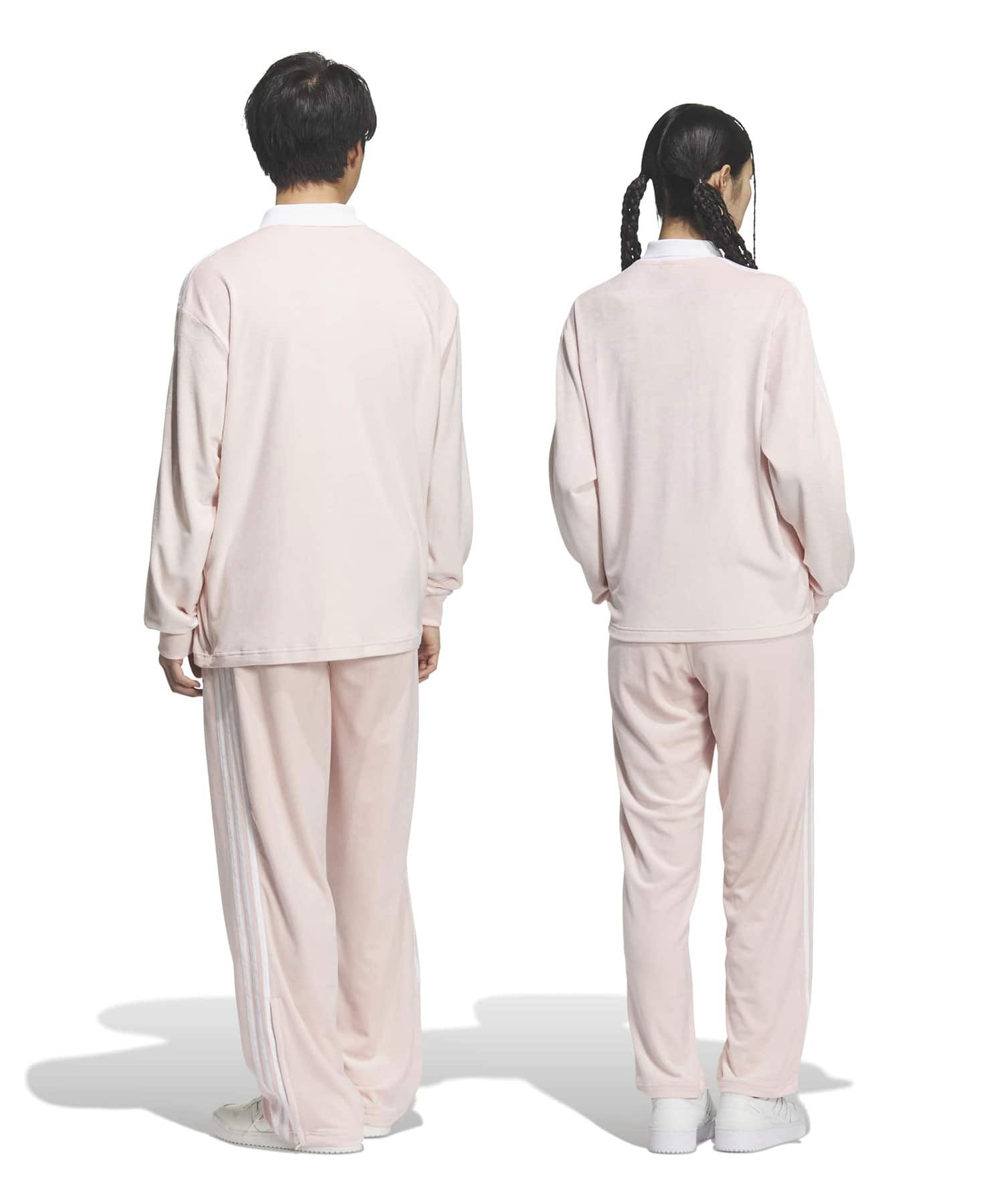 adidas FIREBIRD TRACK PANT VELOUR サンディーピンクの画像