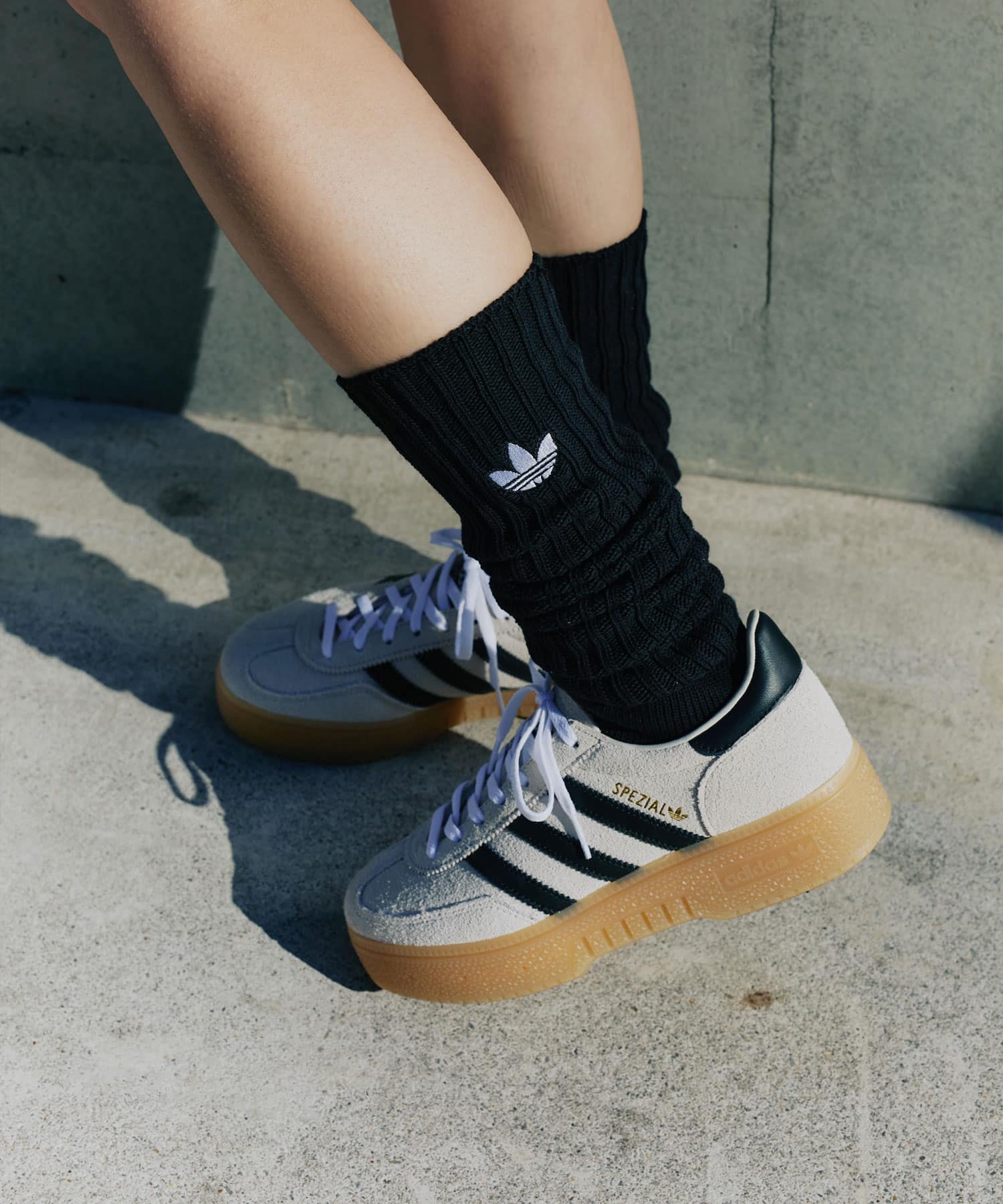 adidas RIB SOCKS 1P ブラックの画像