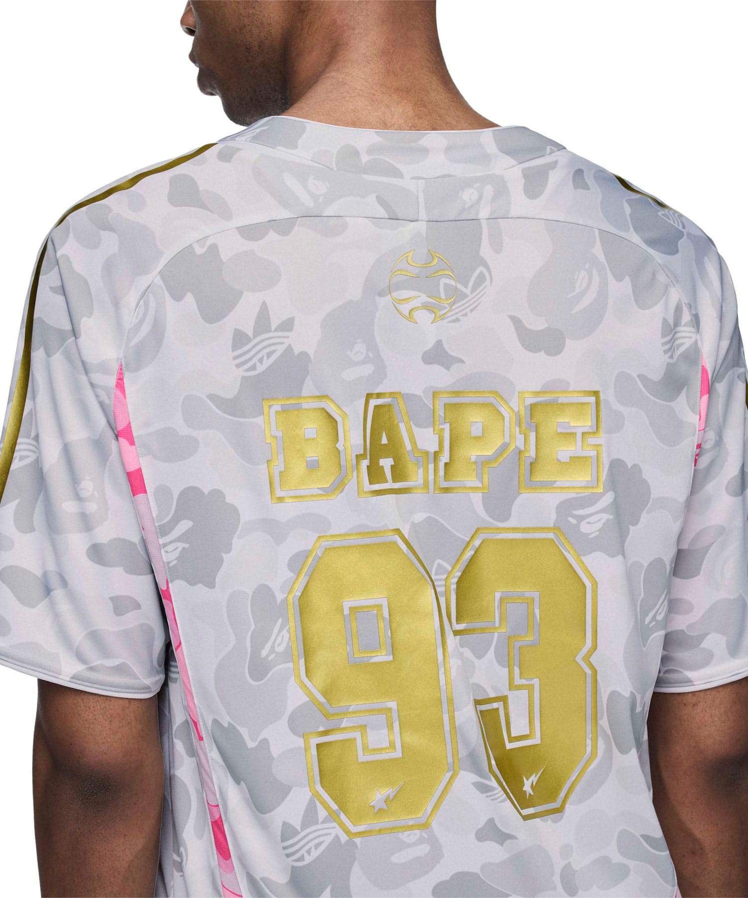 adidas TEAMGEIST TEE BAPE A ホワイトの画像