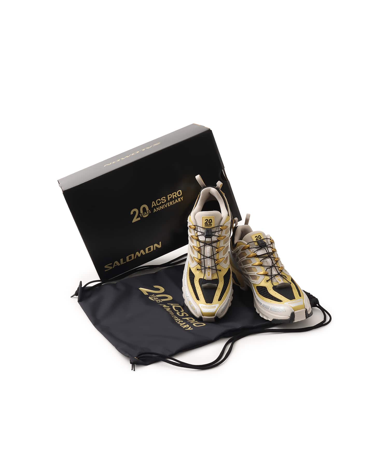 SALOMON ACS PRO 20Y Rich Gold Old/Silver Cloud/Blackの画像