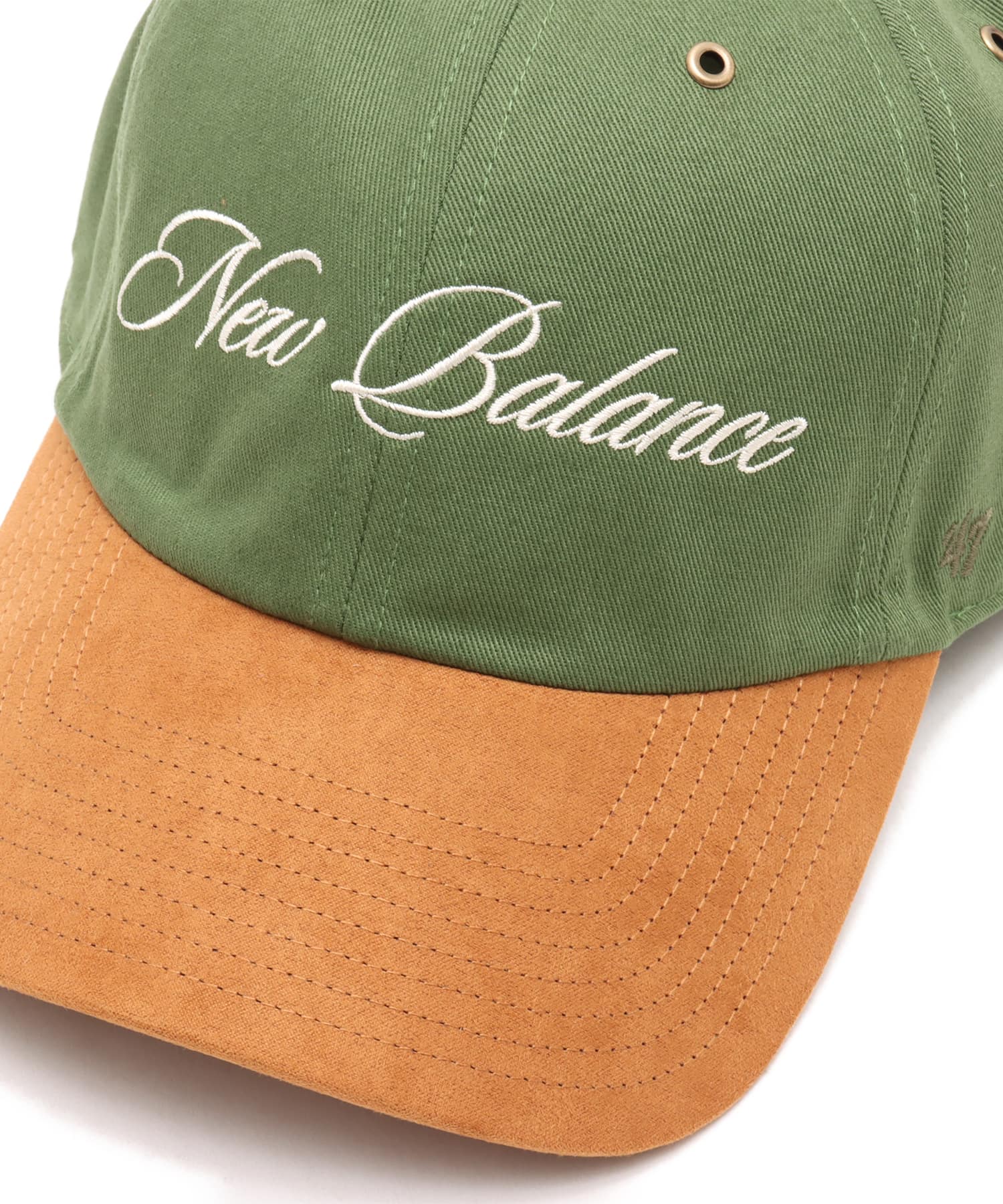 New Balance NB by '47 Canvas & Suede Clean Up Cap ダークアルペングリーンの画像