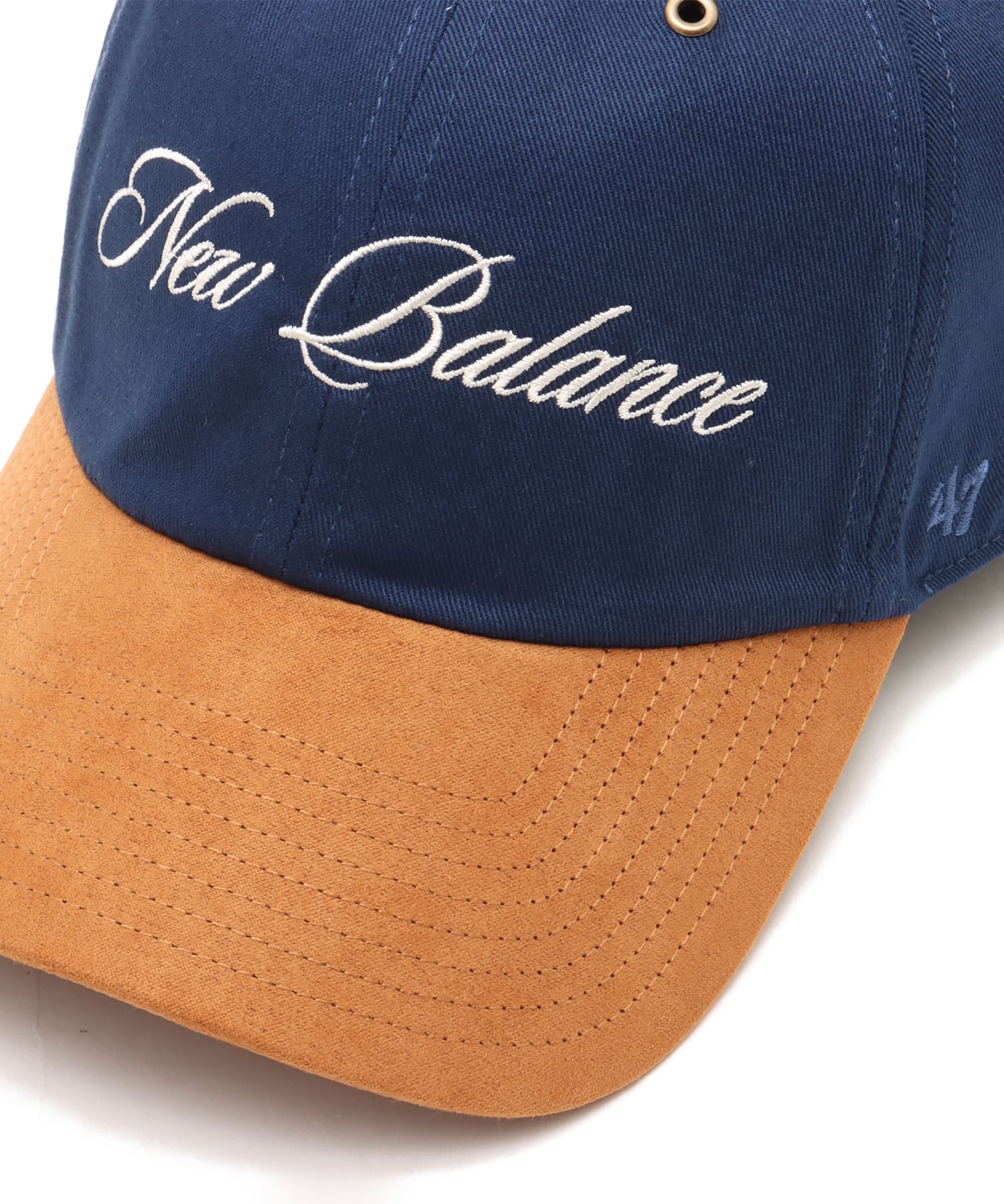 New Balance NB by '47 Canvas & Suede Clean Up Cap NBネイビーの画像