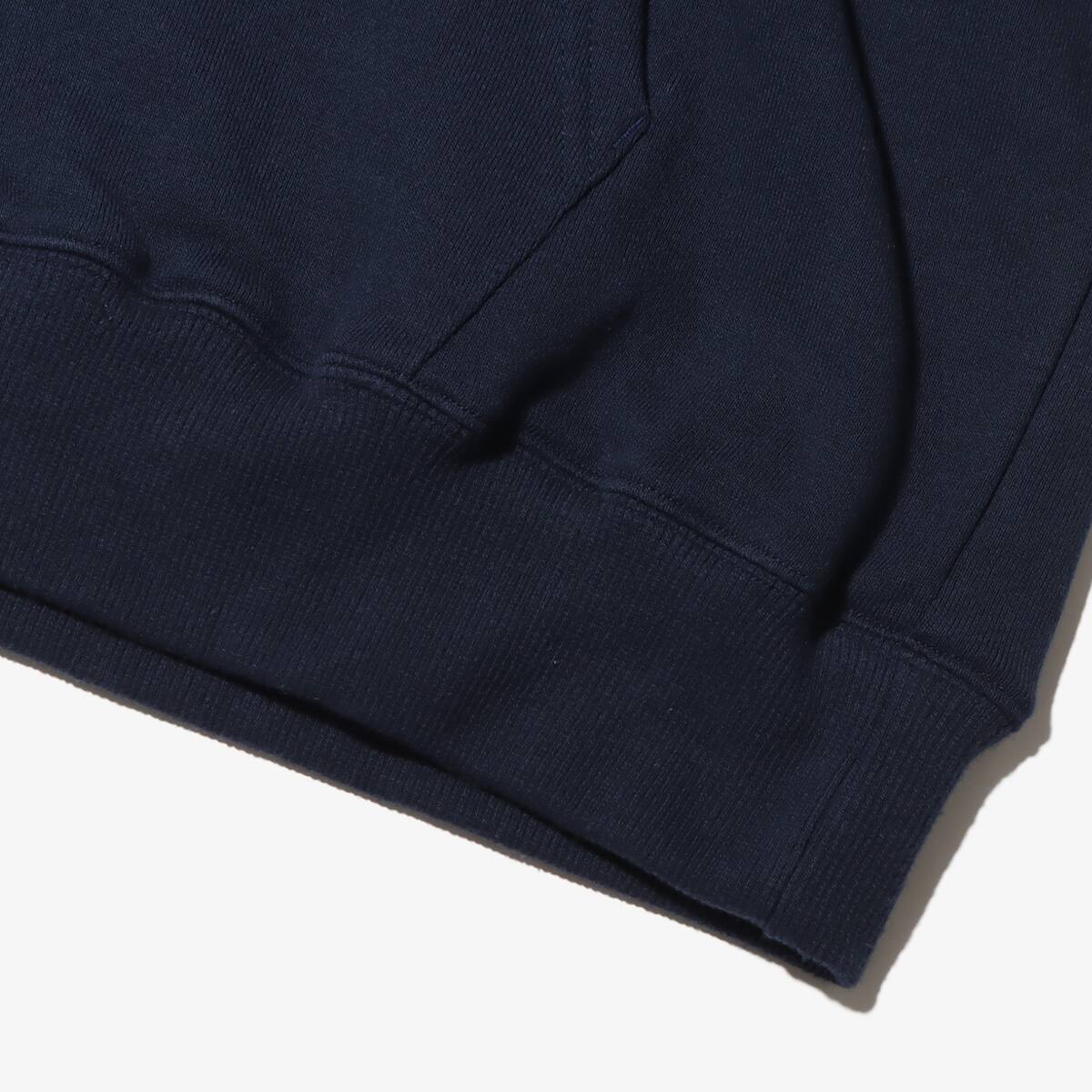 atmos small Logo Zip Up Hooded Sweatshirt NAVYの画像