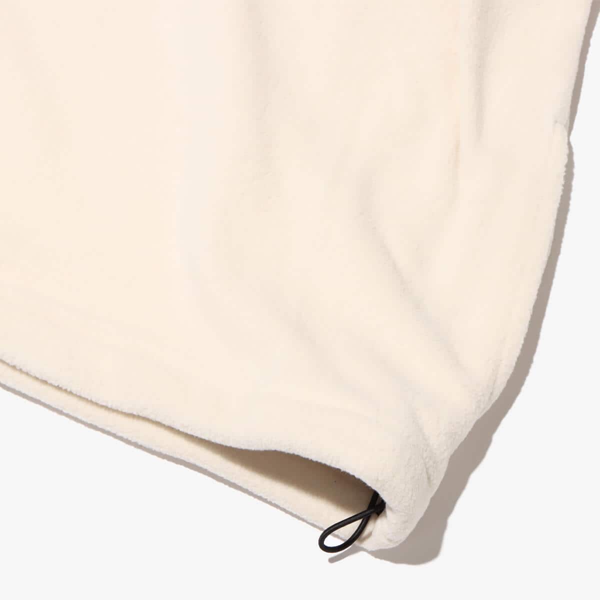 atmos HALF ZIP FREECE TOPS WHITEの画像