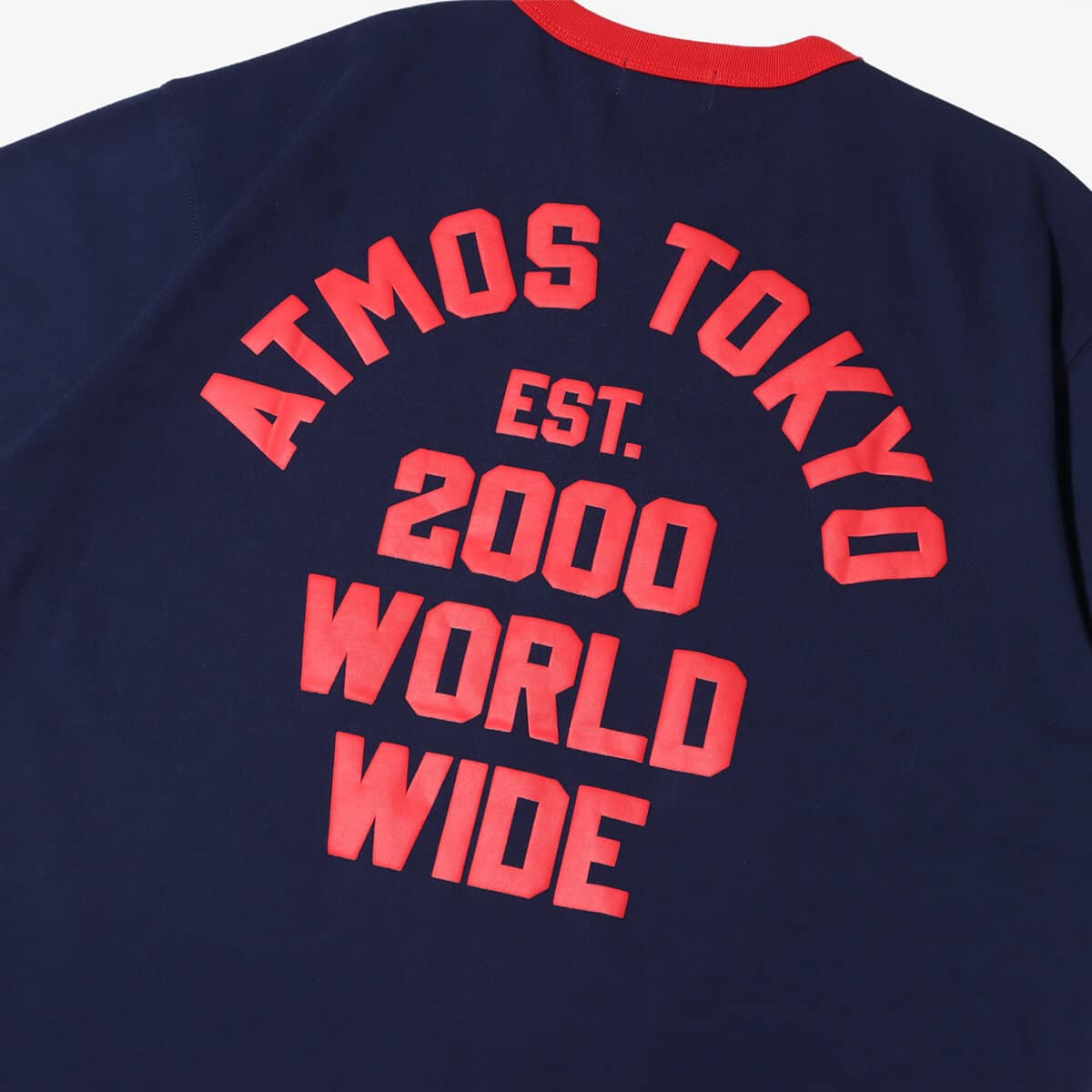 atmos Ringer T-shirt NAVYの画像