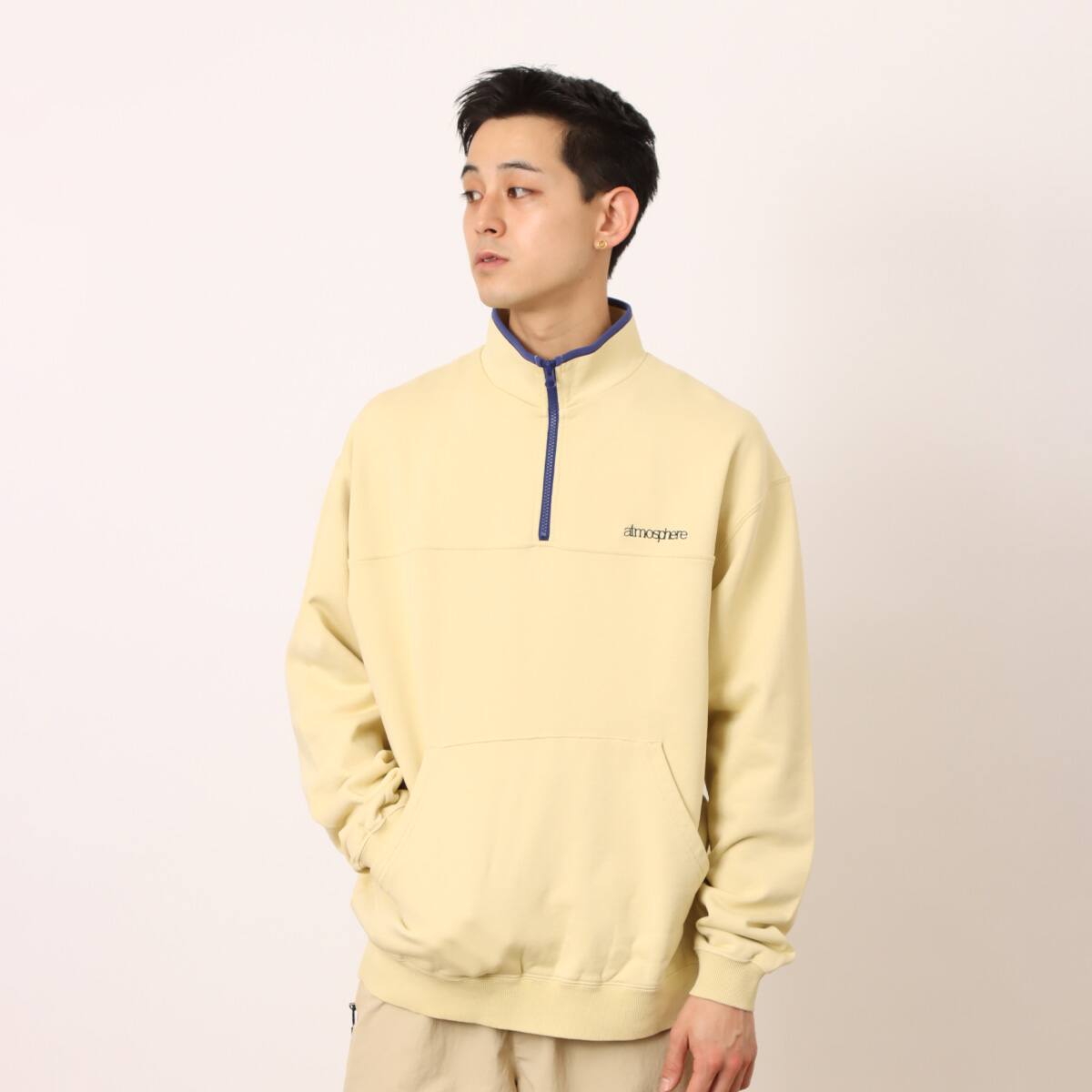 atmos Half Zip Pullover BEIGEの画像