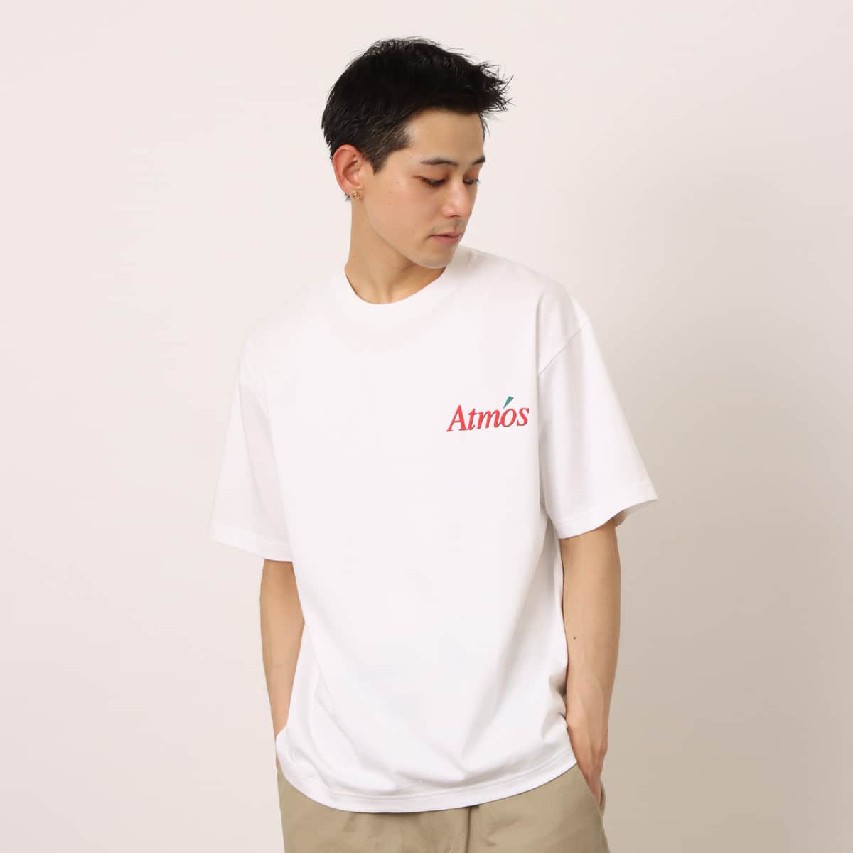 atmos Back Logo T-shirt WHITEの画像