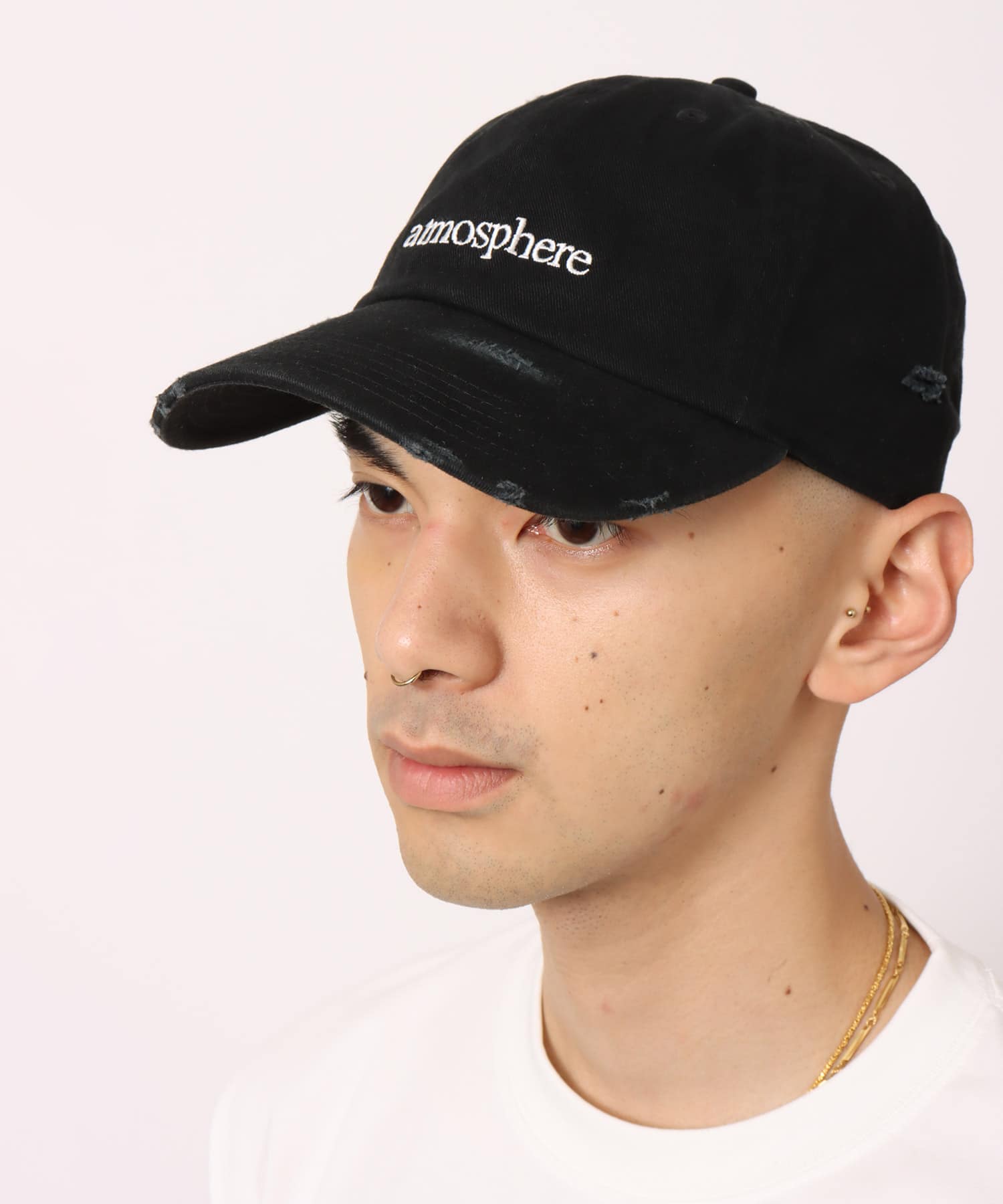 atmos atmosphere Logo Cap BLACKの画像