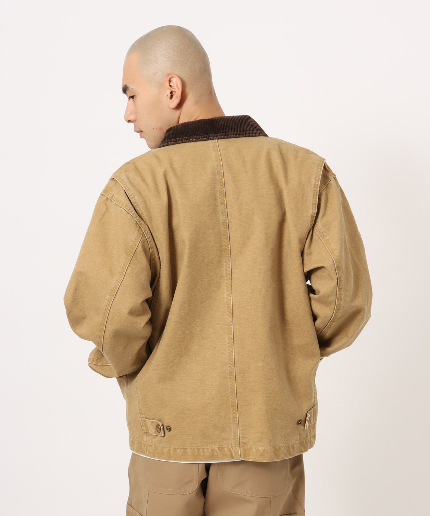 atmos Heavy Duck Work Jacket BEIGEの画像
