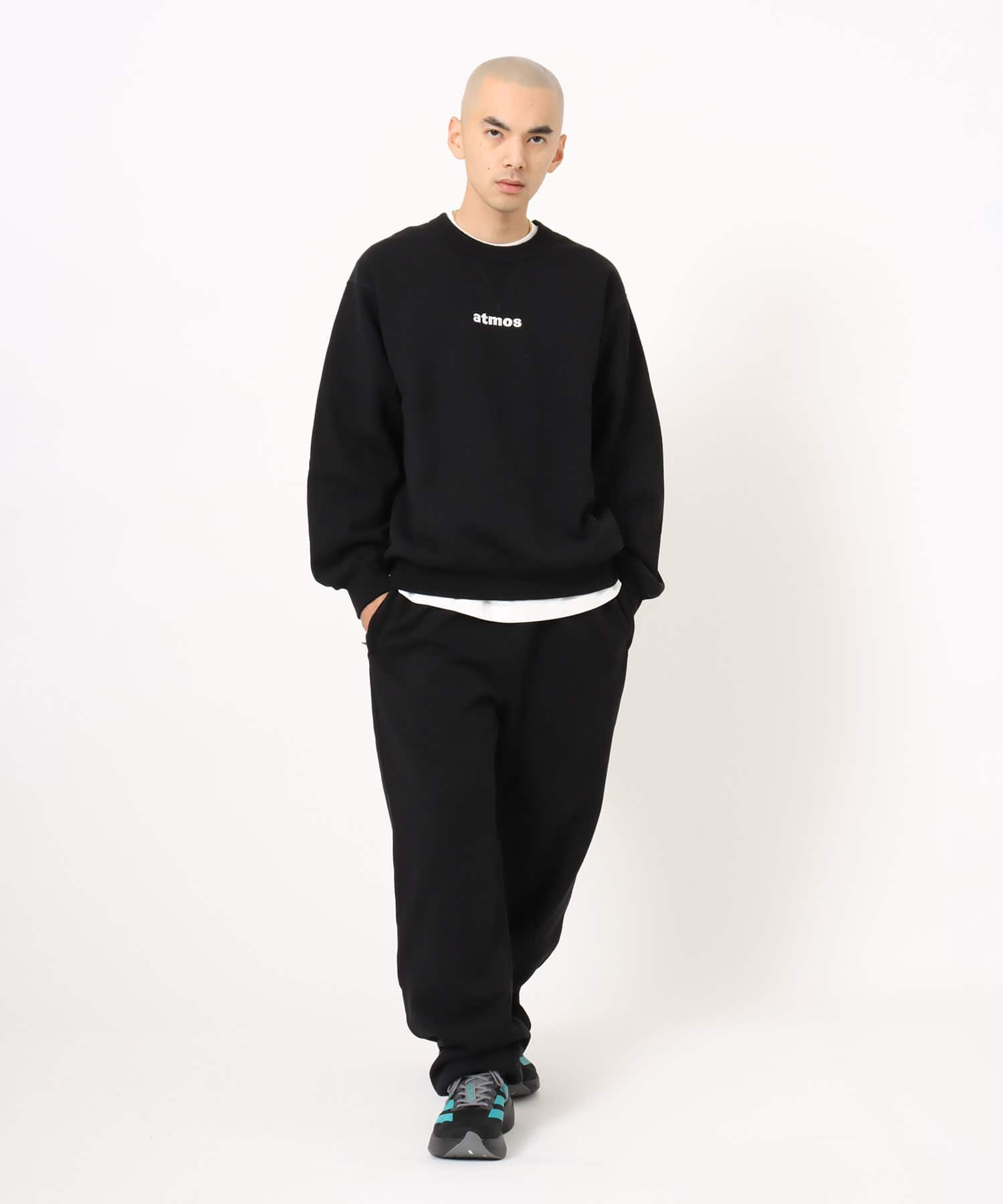 atmos Embroidery Classic Logo Sweat Pants BLACKの画像