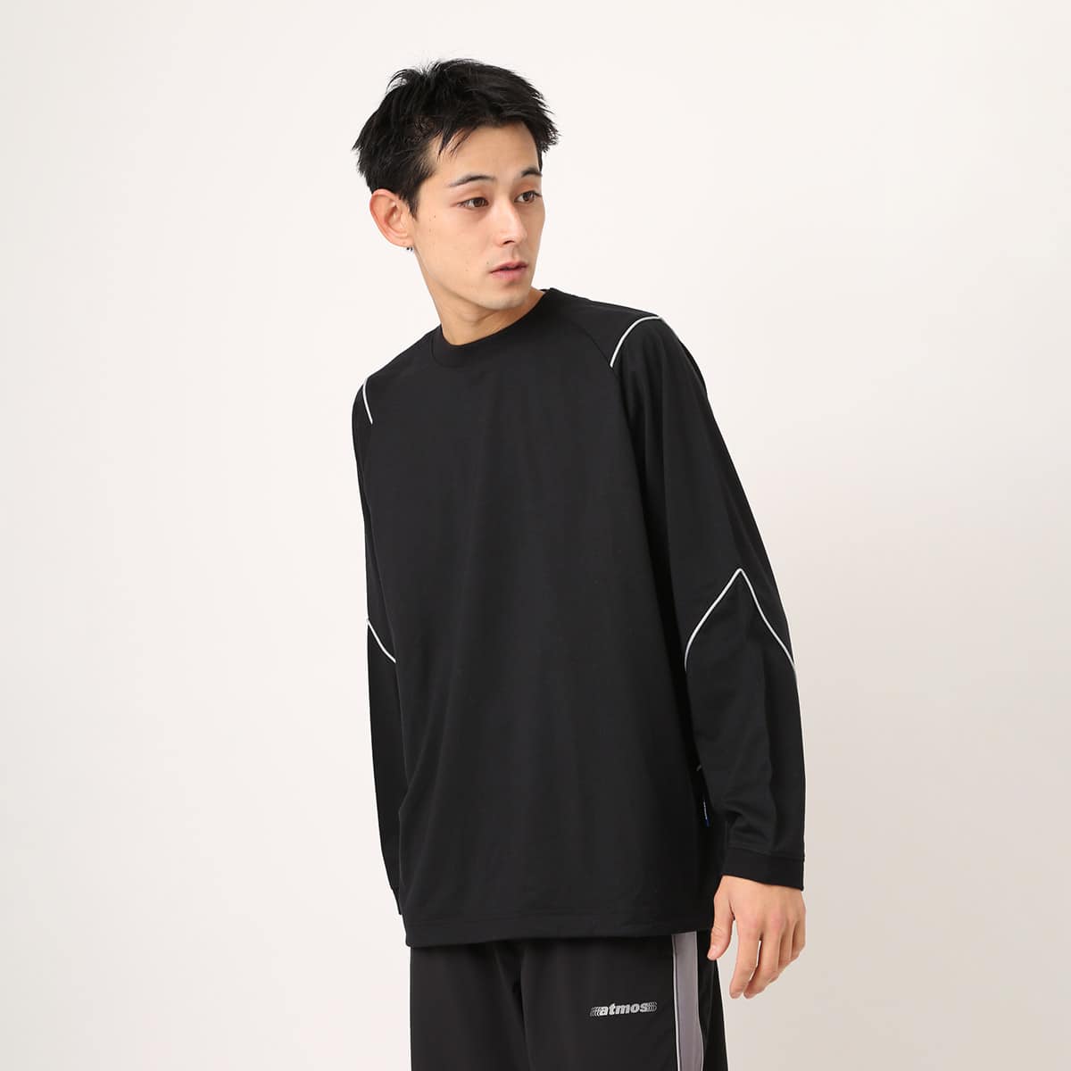 atmos Piping LS T-shirt BLACKの画像