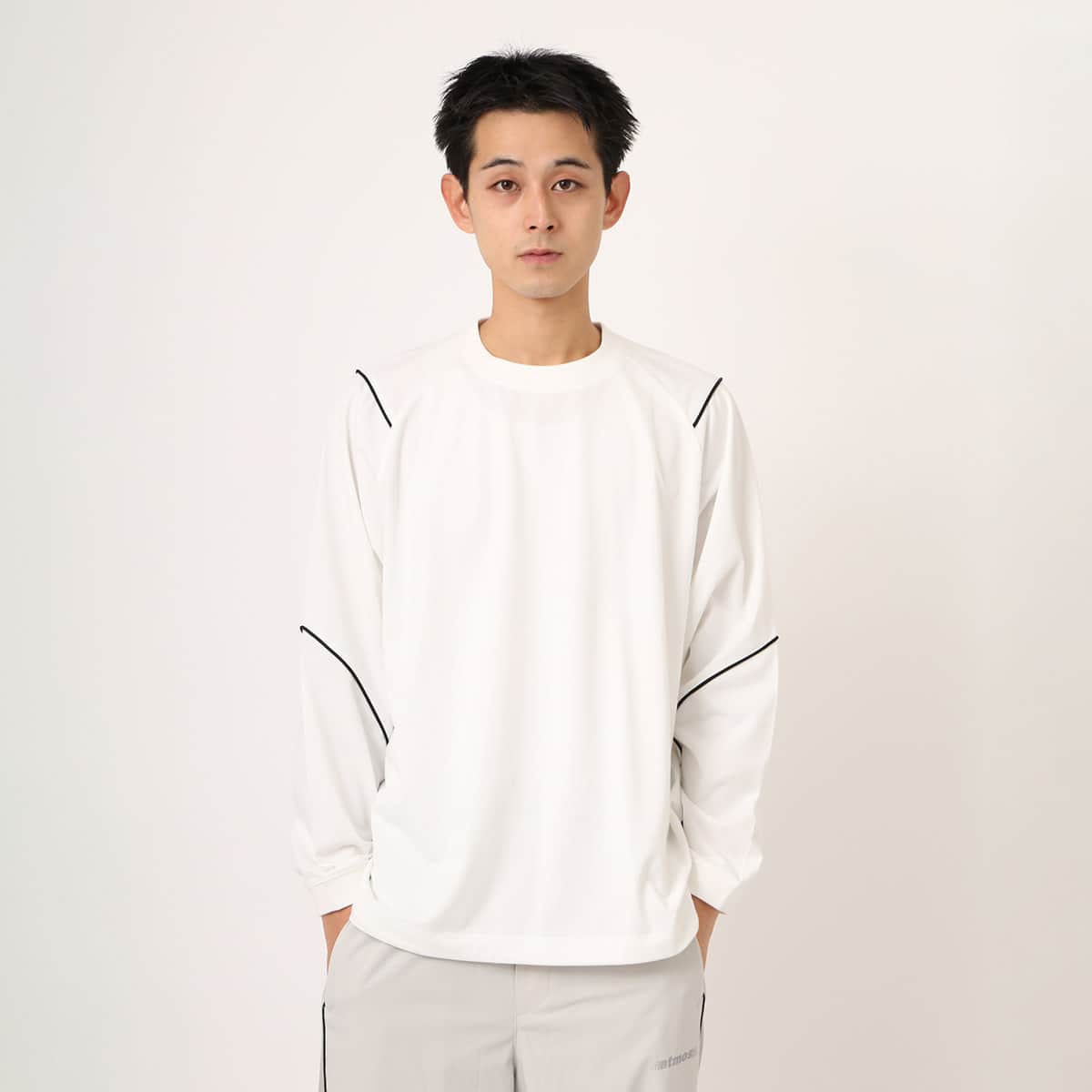 atmos Piping LS T-shirt WHITEの画像