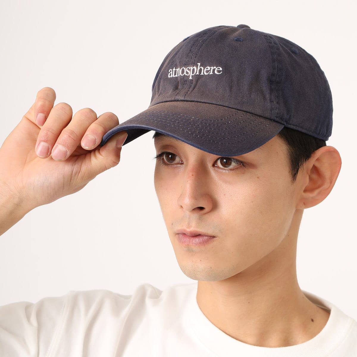 atmos atmosphere Logo Cap NAVYの画像