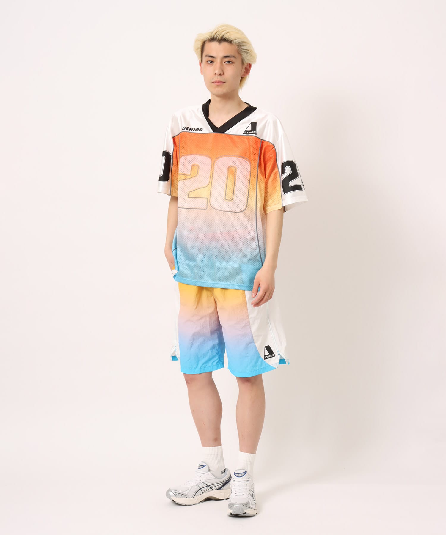 atmos Mesh Football Shirt MULTIの画像