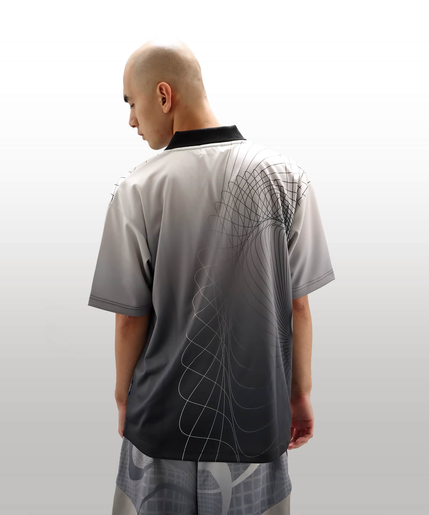 atmos Soccer Jersey Game Polo Shirt BLACKの画像