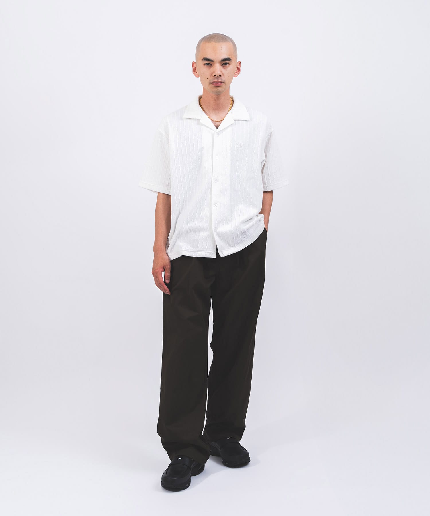 atmos Links Vacation Cut & Sewn Shirt WHITEの画像